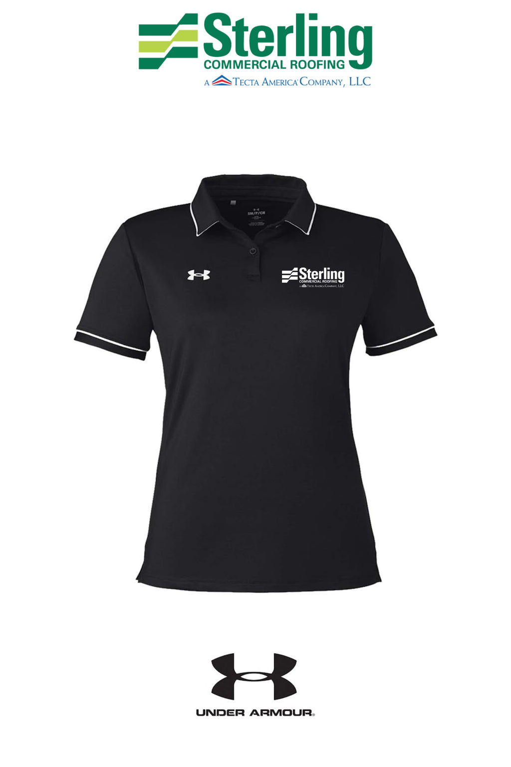 Under Armour Women's Tipped Teams Performance Polo - Sterling Commercial Roofing