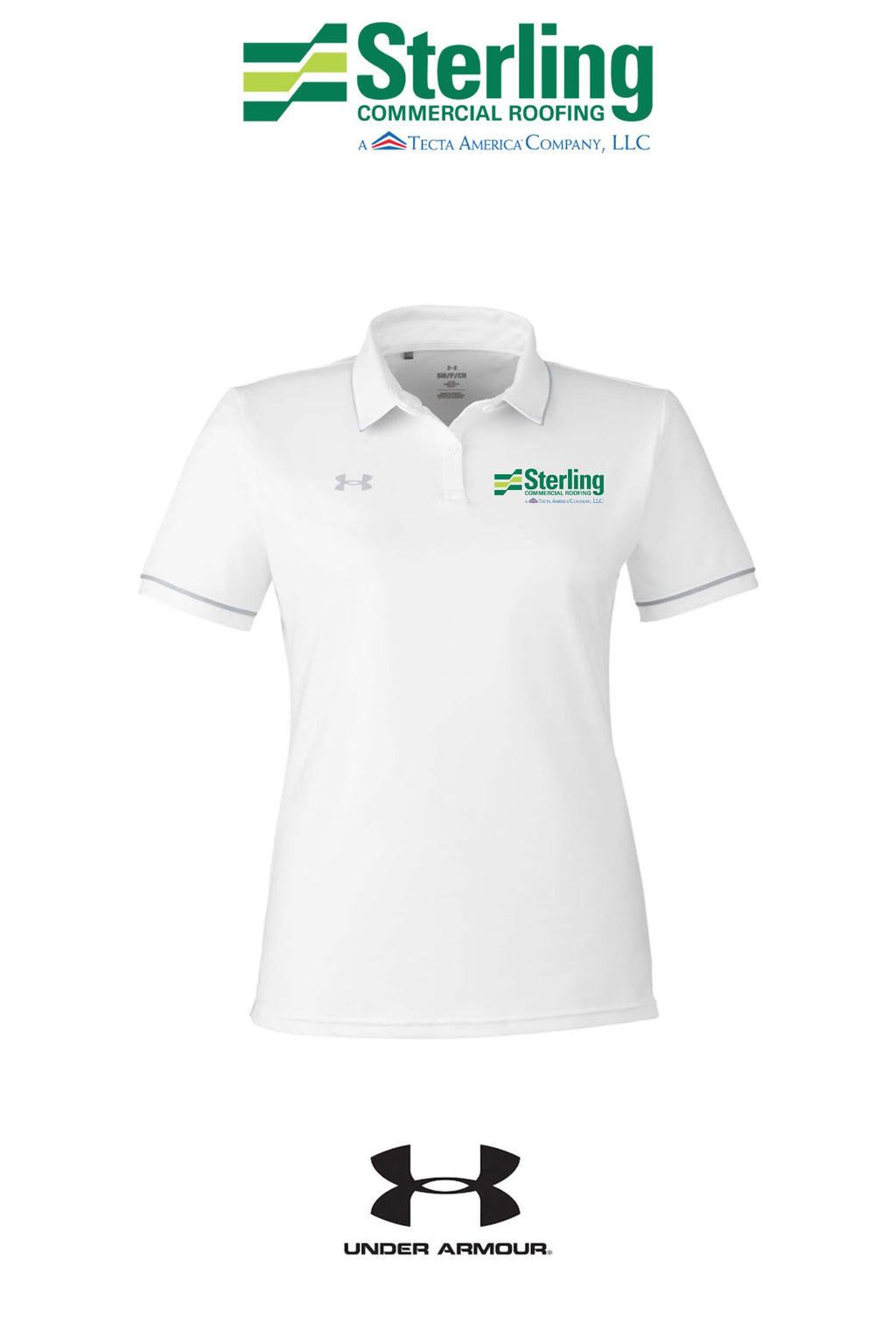 Under Armour Women's Tipped Teams Performance Polo - Sterling Commercial Roofing