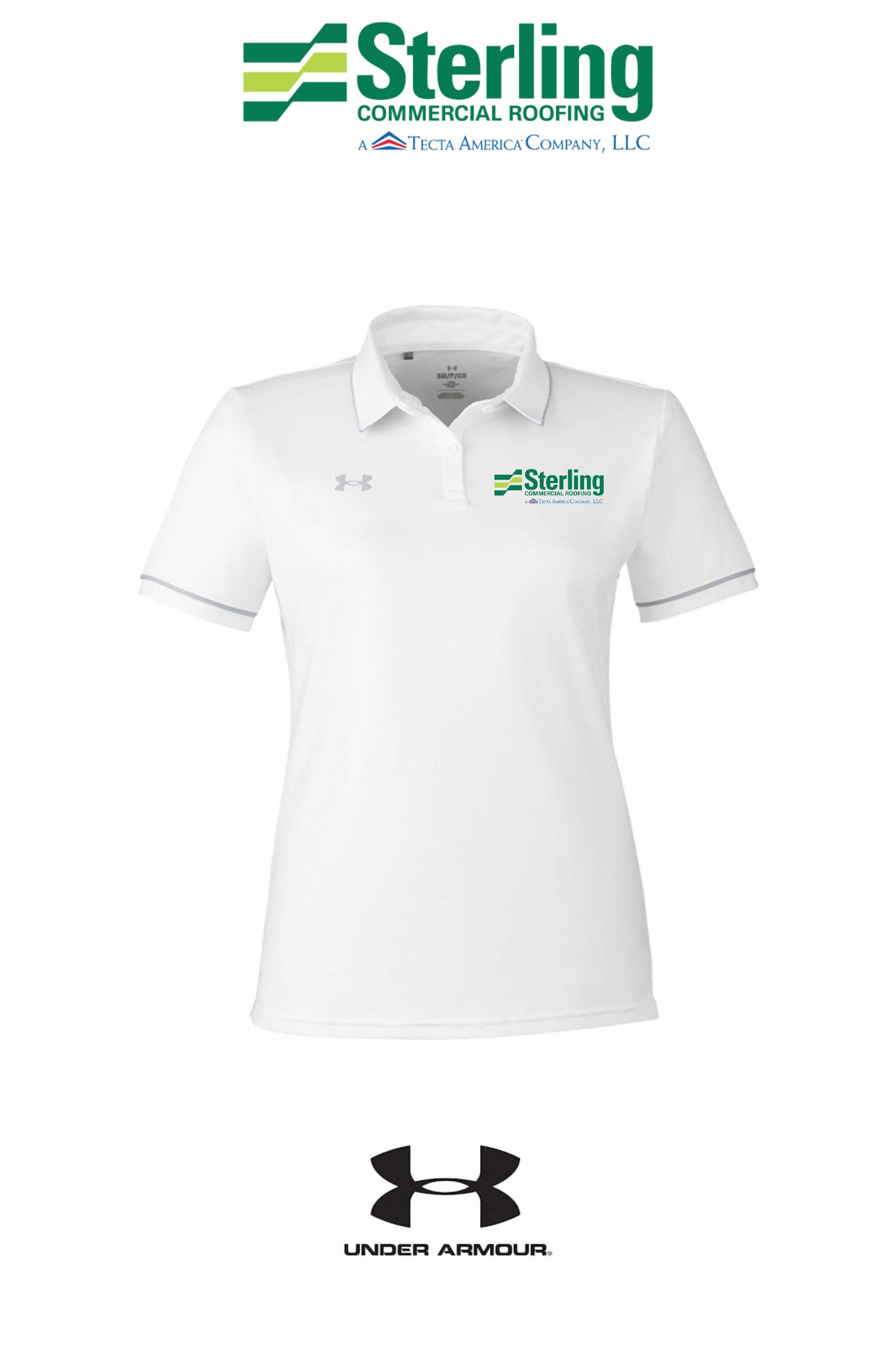 Under Armour Women's Tipped Teams Performance Polo - Sterling Commercial Roofing