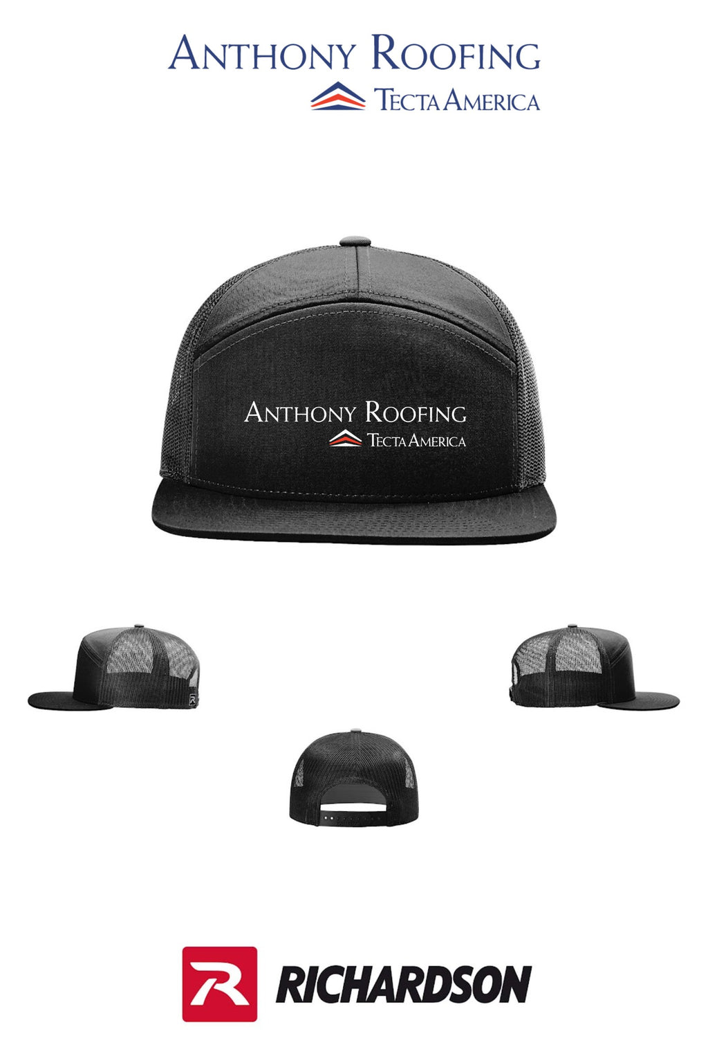Richardson 168 Seven-Panel Trucker- Anthony Roofing