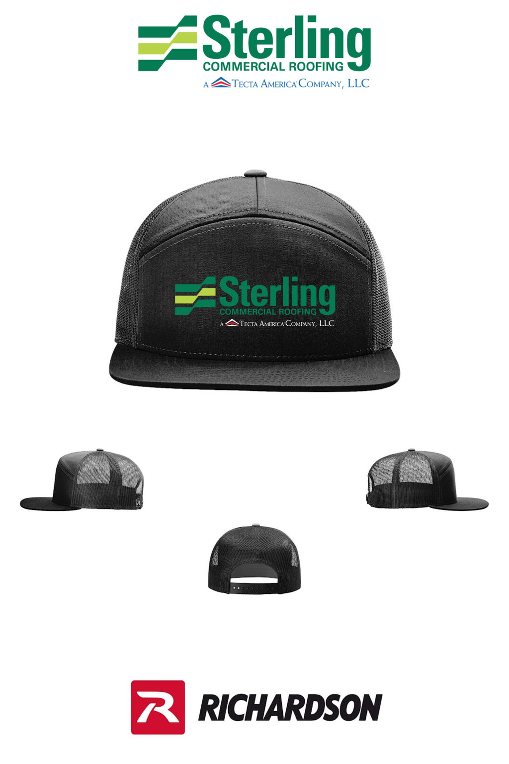 Richardson 168 Seven-Panel Trucker- Sterling, A Tecta American Company LLC