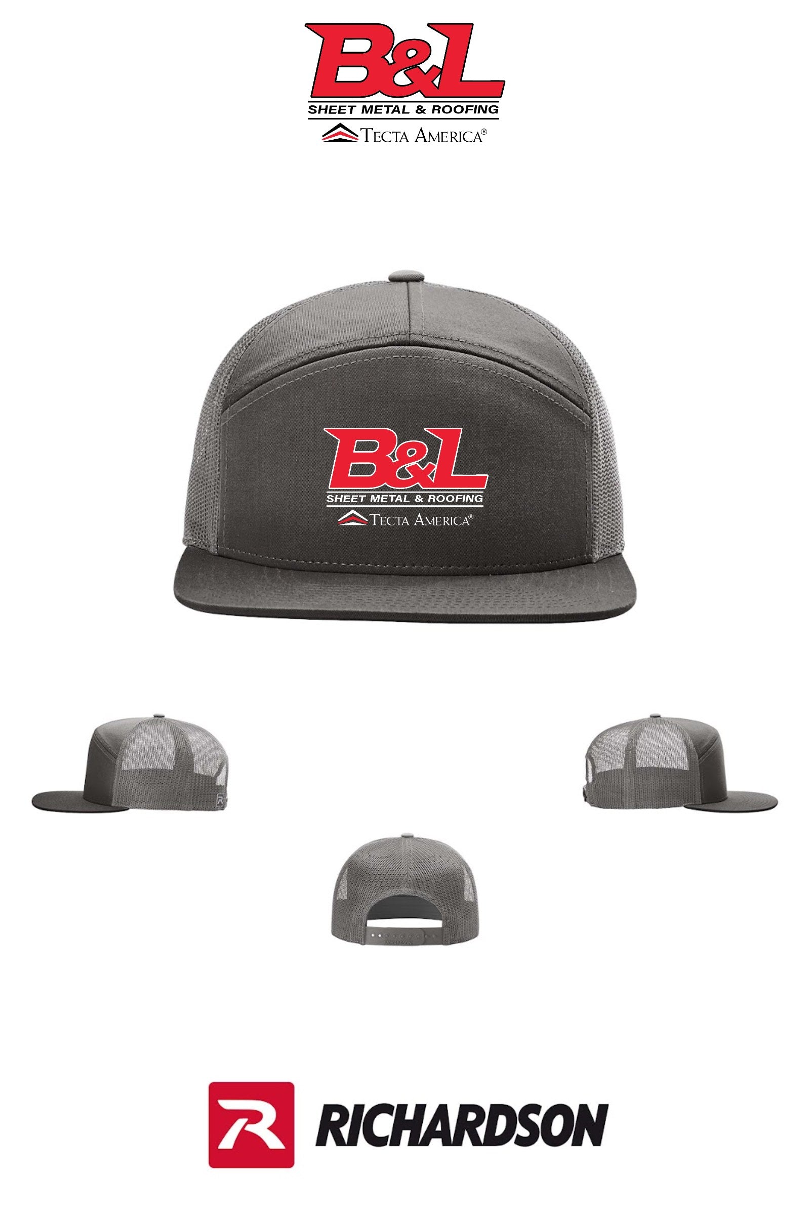 Richardson 168 Seven-Panel Trucker- B&L Sheet Metal & Roofing