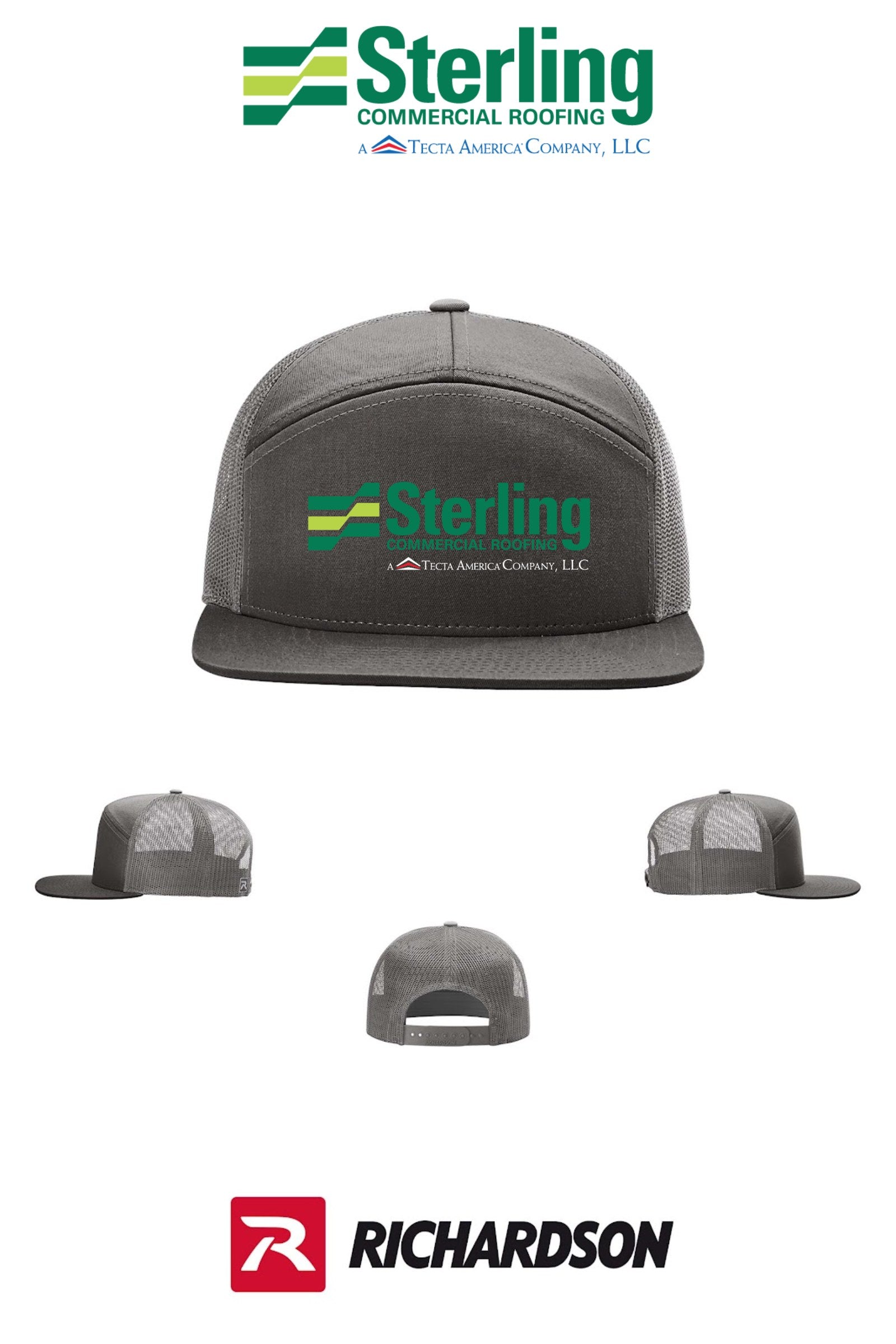 Richardson 168 Seven-Panel Trucker- Sterling, A Tecta American Company LLC