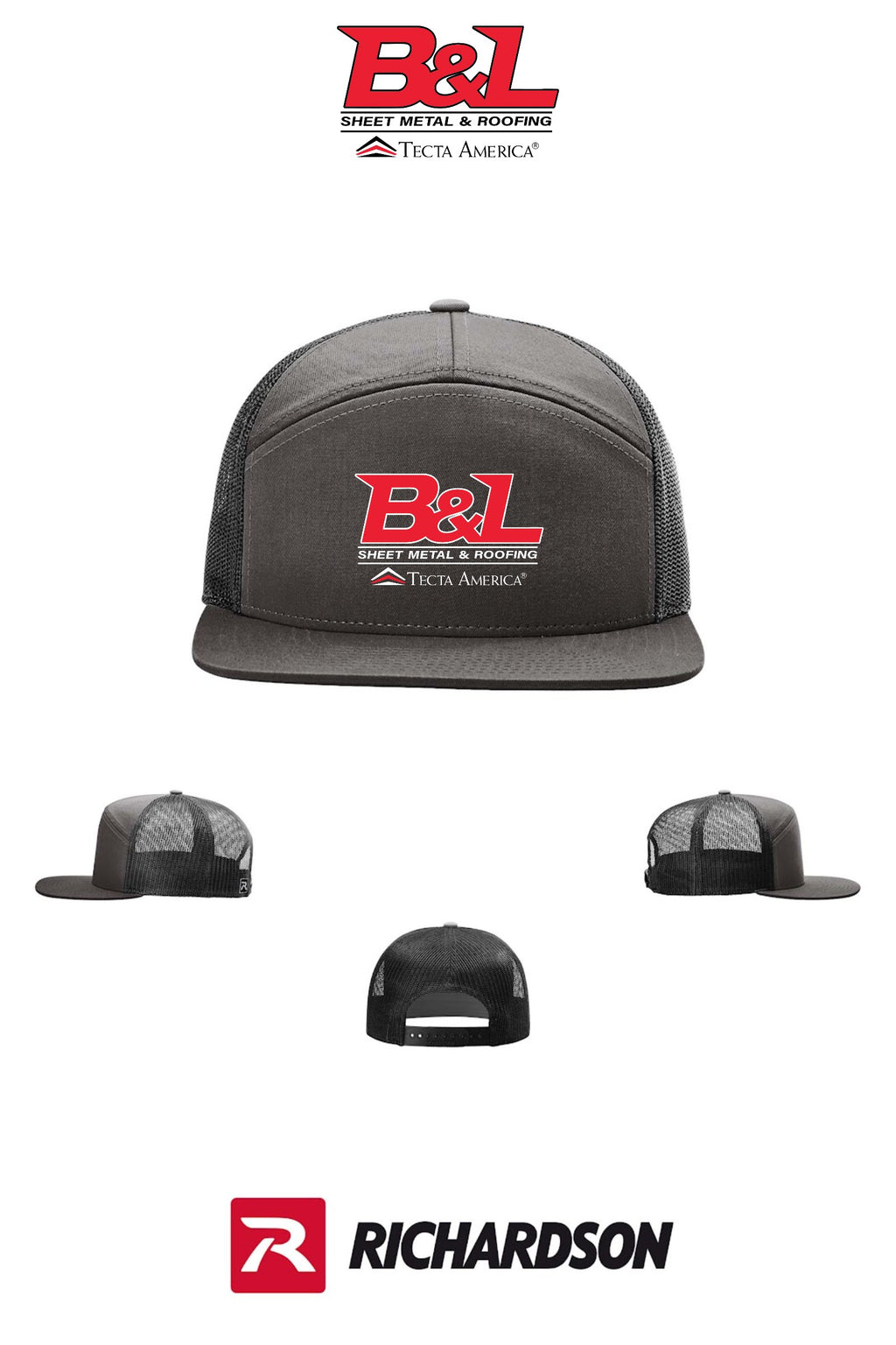 Richardson 168 Seven-Panel Trucker- B&L Sheet Metal & Roofing