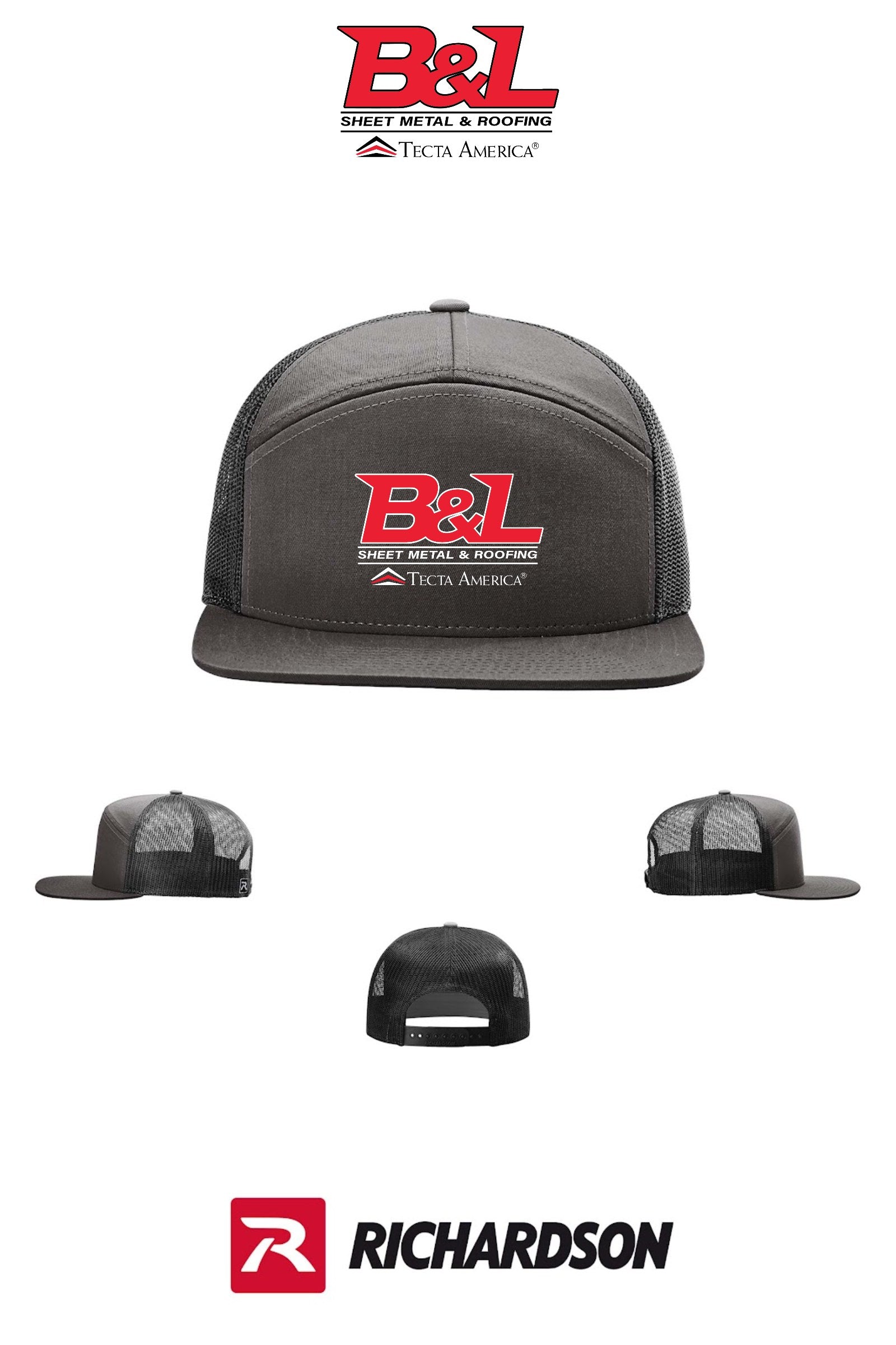 Richardson 168 Seven-Panel Trucker- B&L Sheet Metal & Roofing