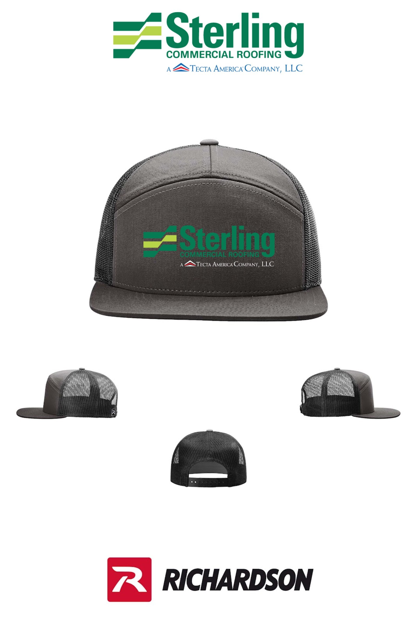 Richardson 168 Seven-Panel Trucker- Sterling, A Tecta American Company LLC