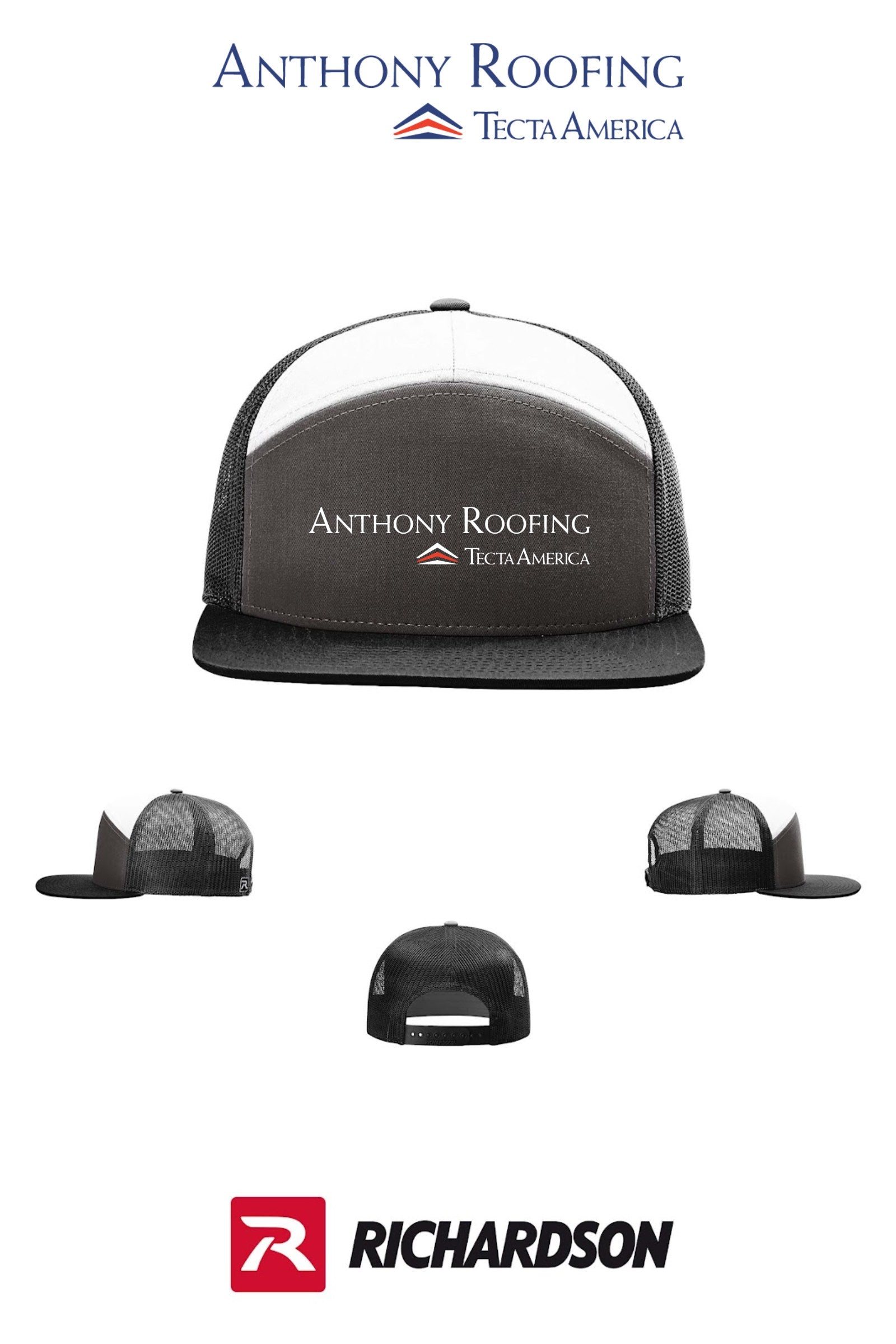 Richardson 168 Seven-Panel Trucker- Anthony Roofing