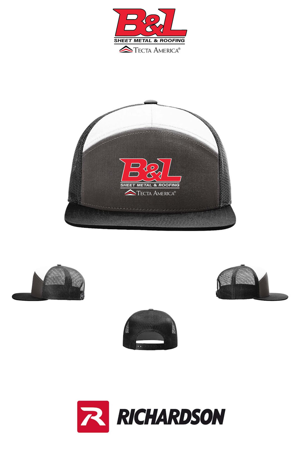 Richardson 168 Seven-Panel Trucker- B&L Sheet Metal & Roofing