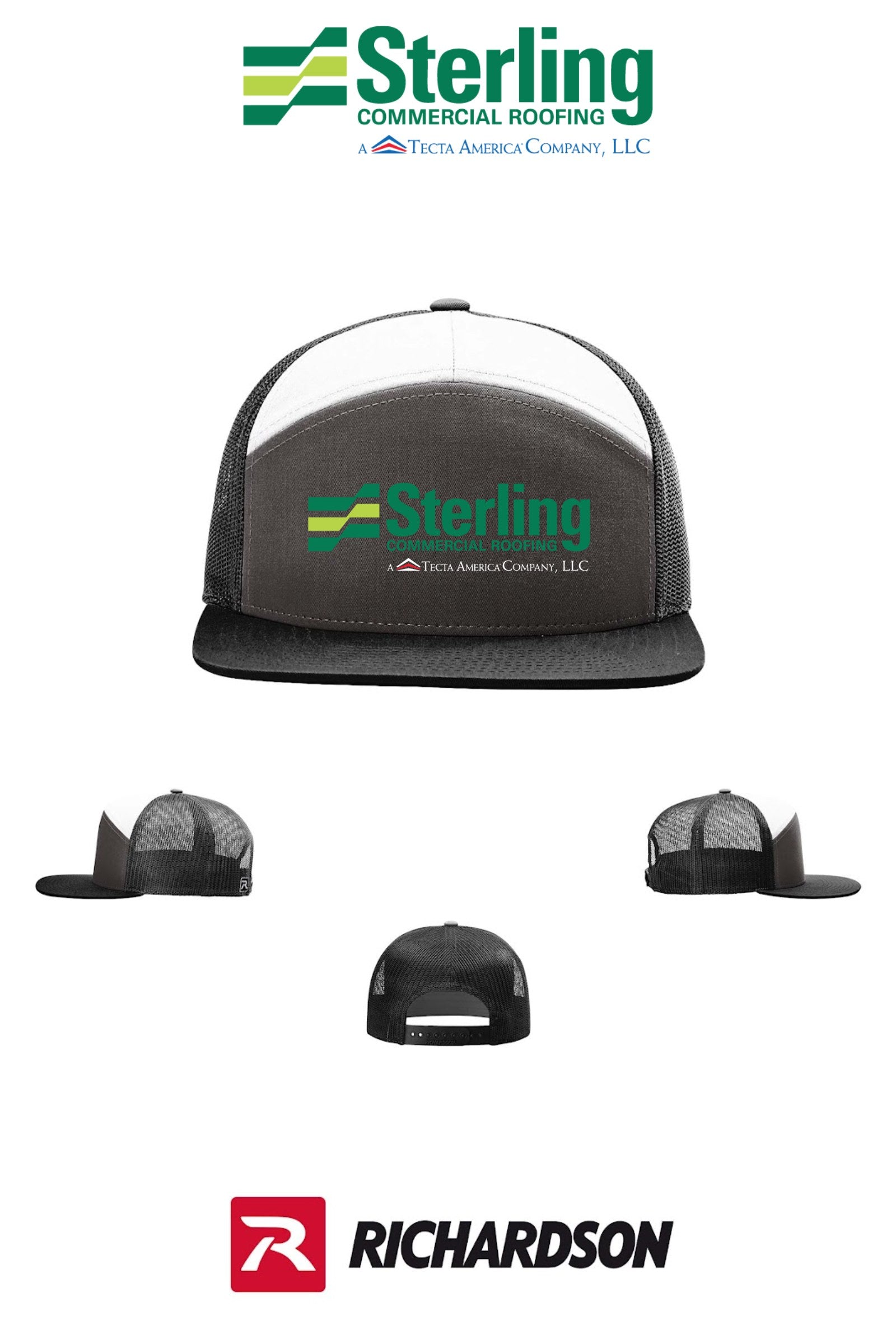 Richardson 168 Seven-Panel Trucker- Sterling, A Tecta American Company LLC