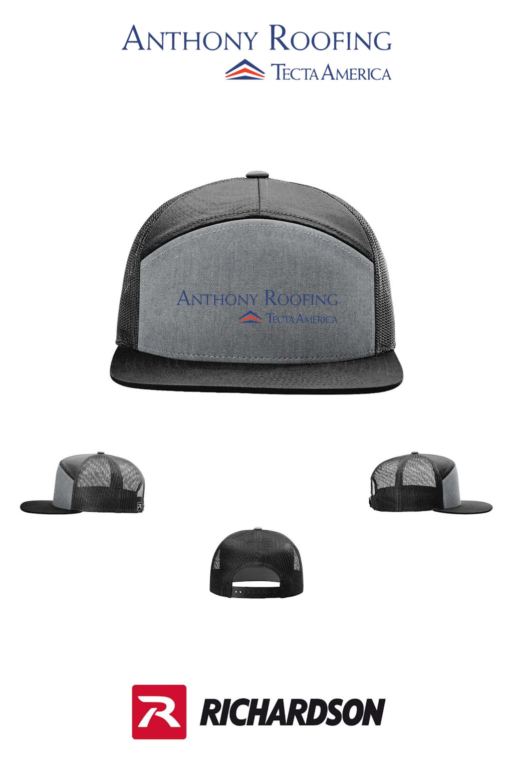 Richardson 168 Seven-Panel Trucker- Anthony Roofing