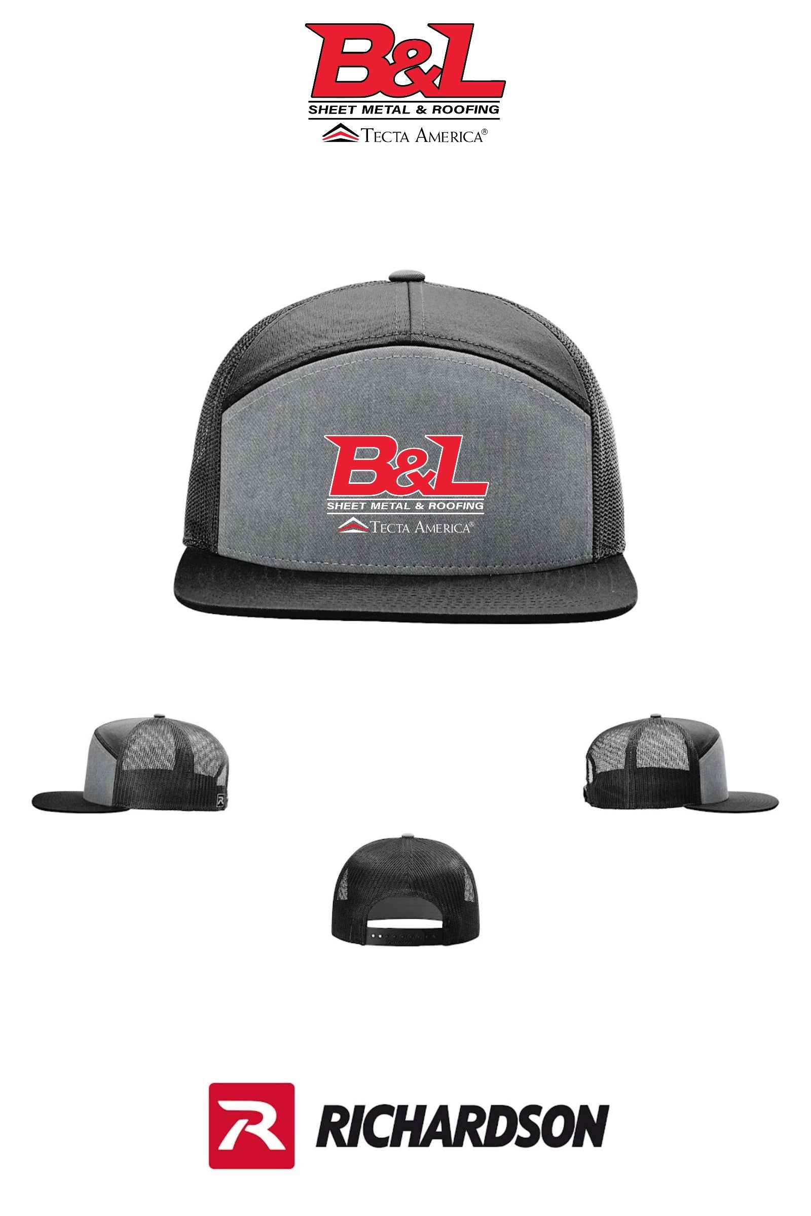 Richardson 168 Seven-Panel Trucker- B&L Sheet Metal & Roofing