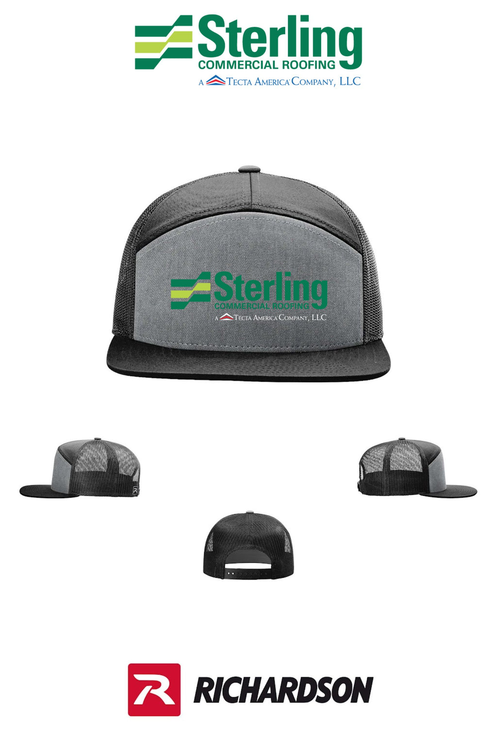 Richardson 168 Seven-Panel Trucker- Sterling, A Tecta American Company LLC