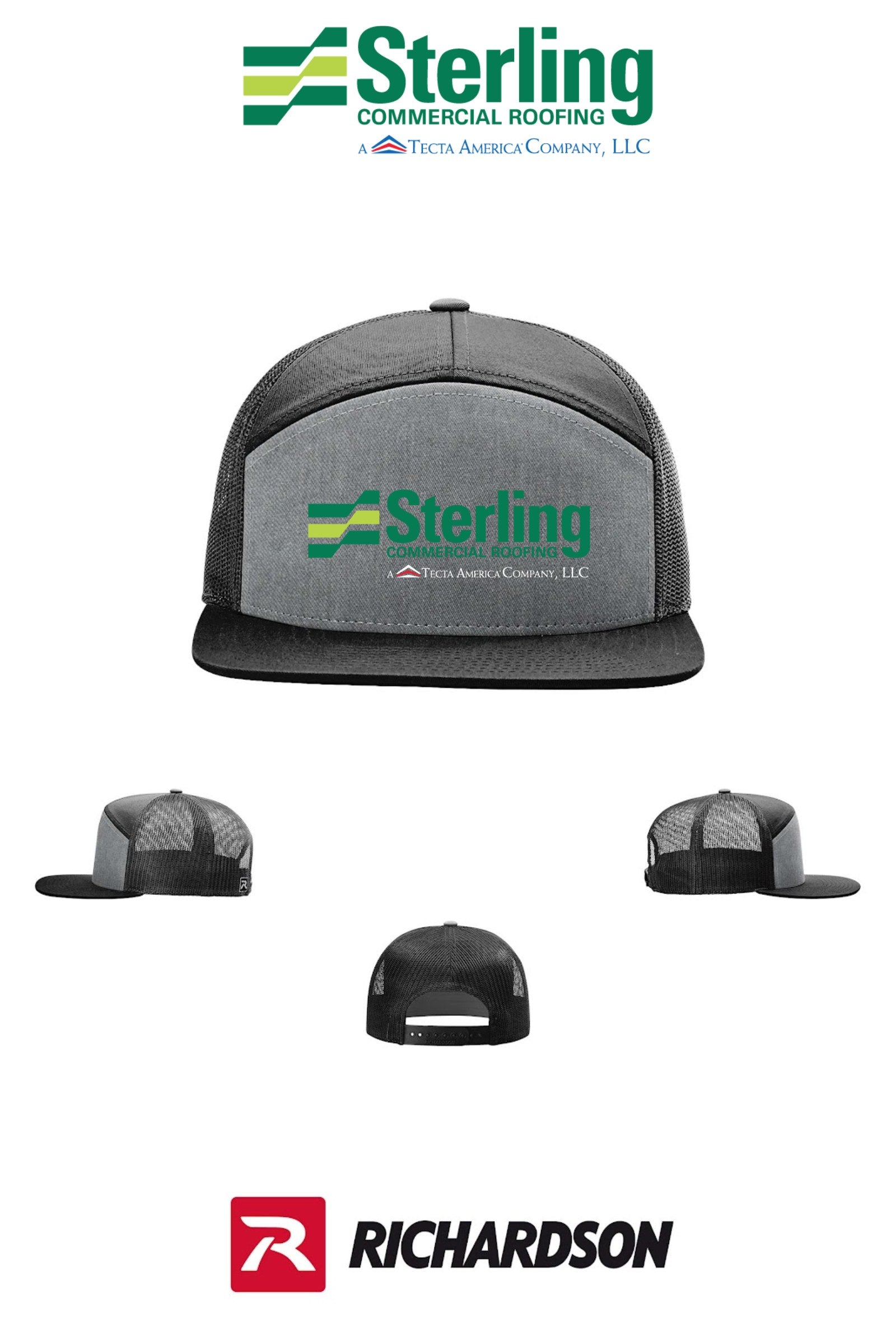 Richardson 168 Seven-Panel Trucker- Sterling, A Tecta American Company LLC