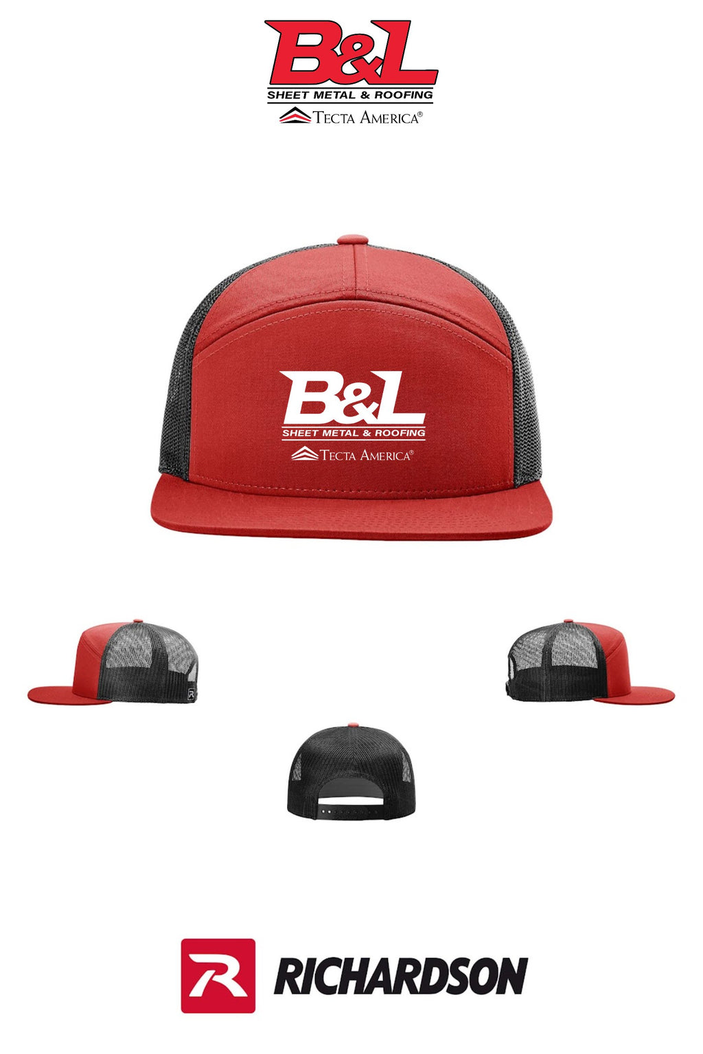 Richardson 168 Seven-Panel Trucker- B&L Sheet Metal & Roofing
