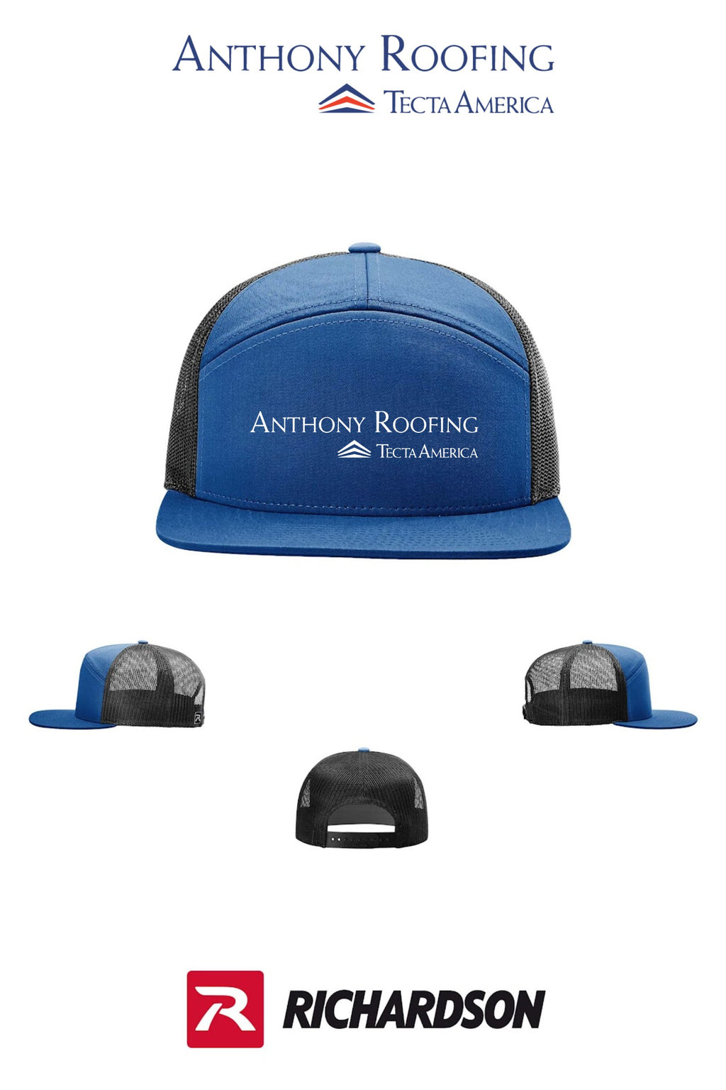 Richardson 168 Seven-Panel Trucker- Anthony Roofing