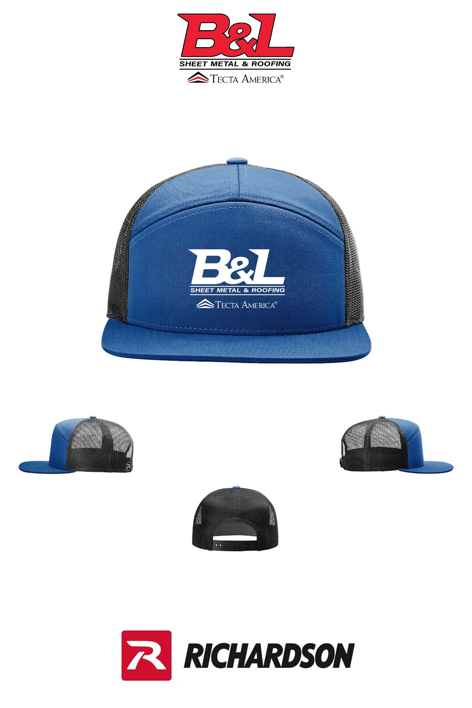 Richardson 168 Seven-Panel Trucker- B&L Sheet Metal & Roofing