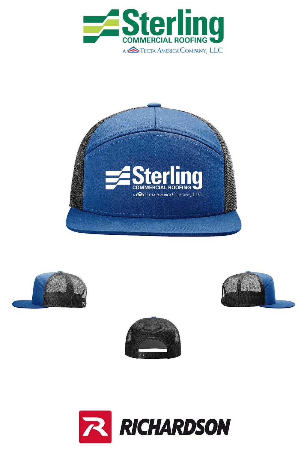 Richardson 168 Seven-Panel Trucker- Sterling, A Tecta American Company LLC