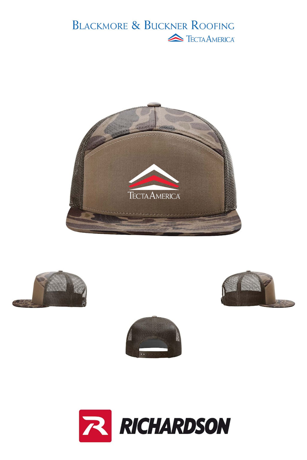 Richardson 168P Printed Seven-Panel Trucker - Blackmore & Buckner