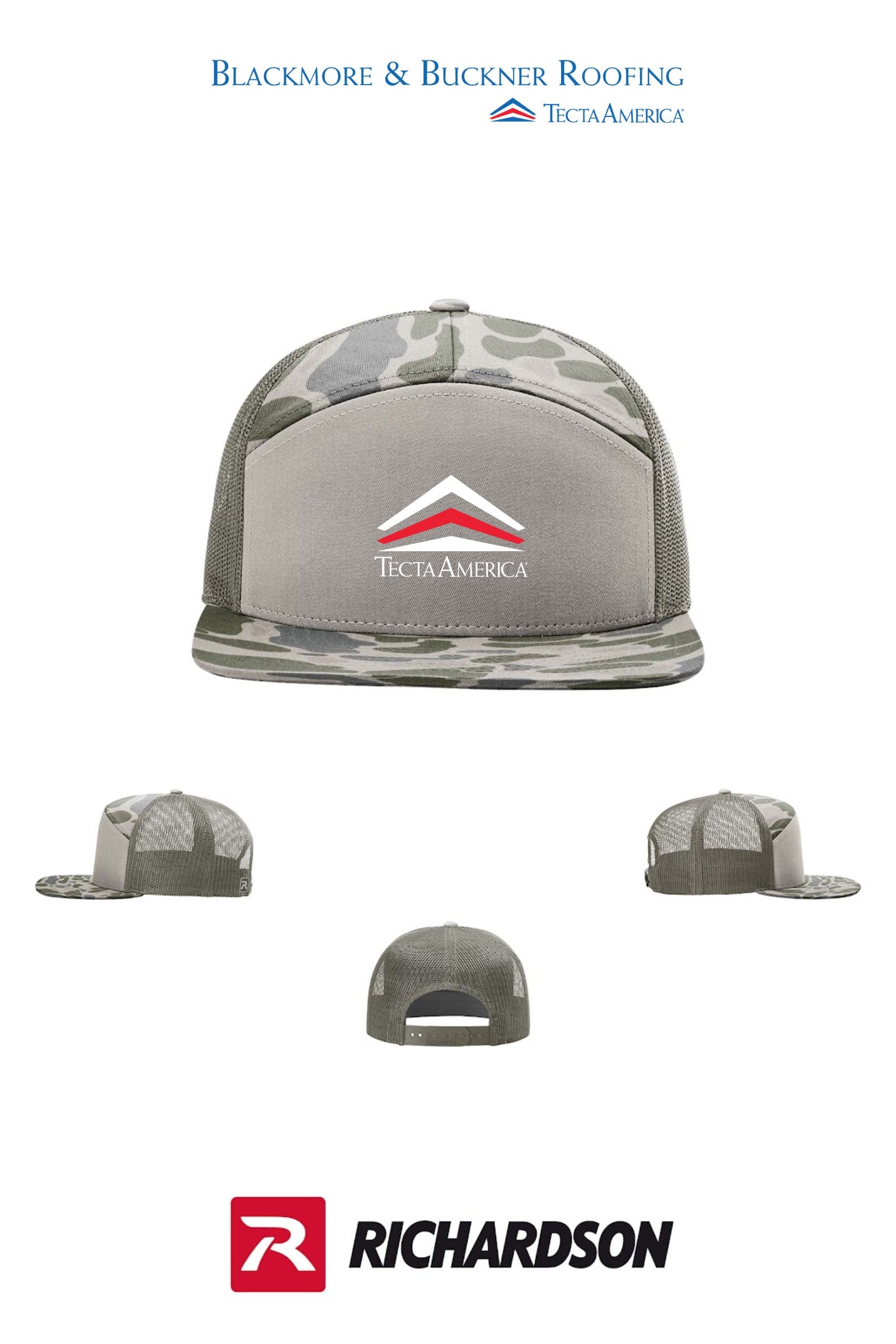 Richardson 168P Printed Seven-Panel Trucker - Blackmore & Buckner