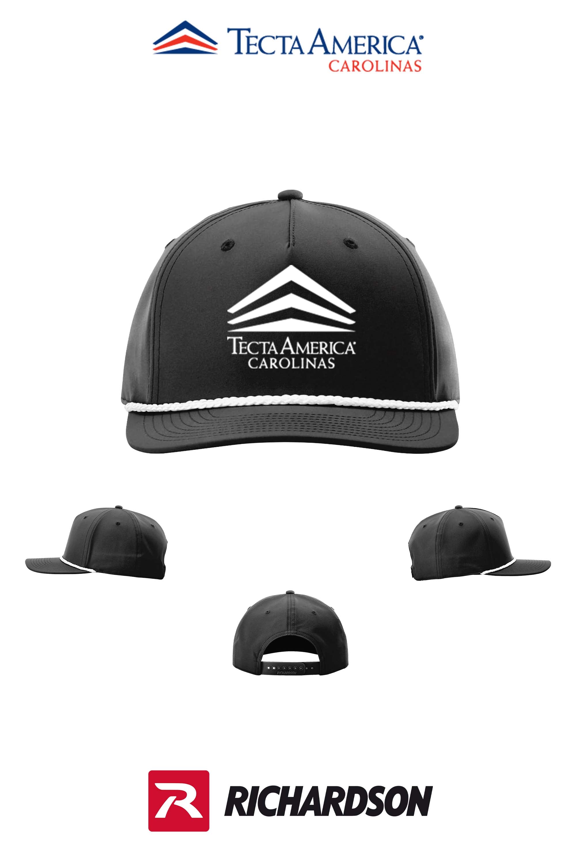 Richardson 258 Five-Panel Classic Rope Cap - Tecta America Carolinas LLC