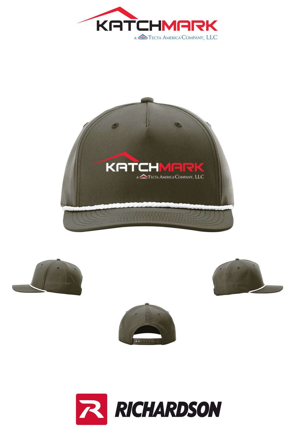 Richardson 258 Five-Panel Classic Rope Cap - Katchmark, A Tecta American Company LLC