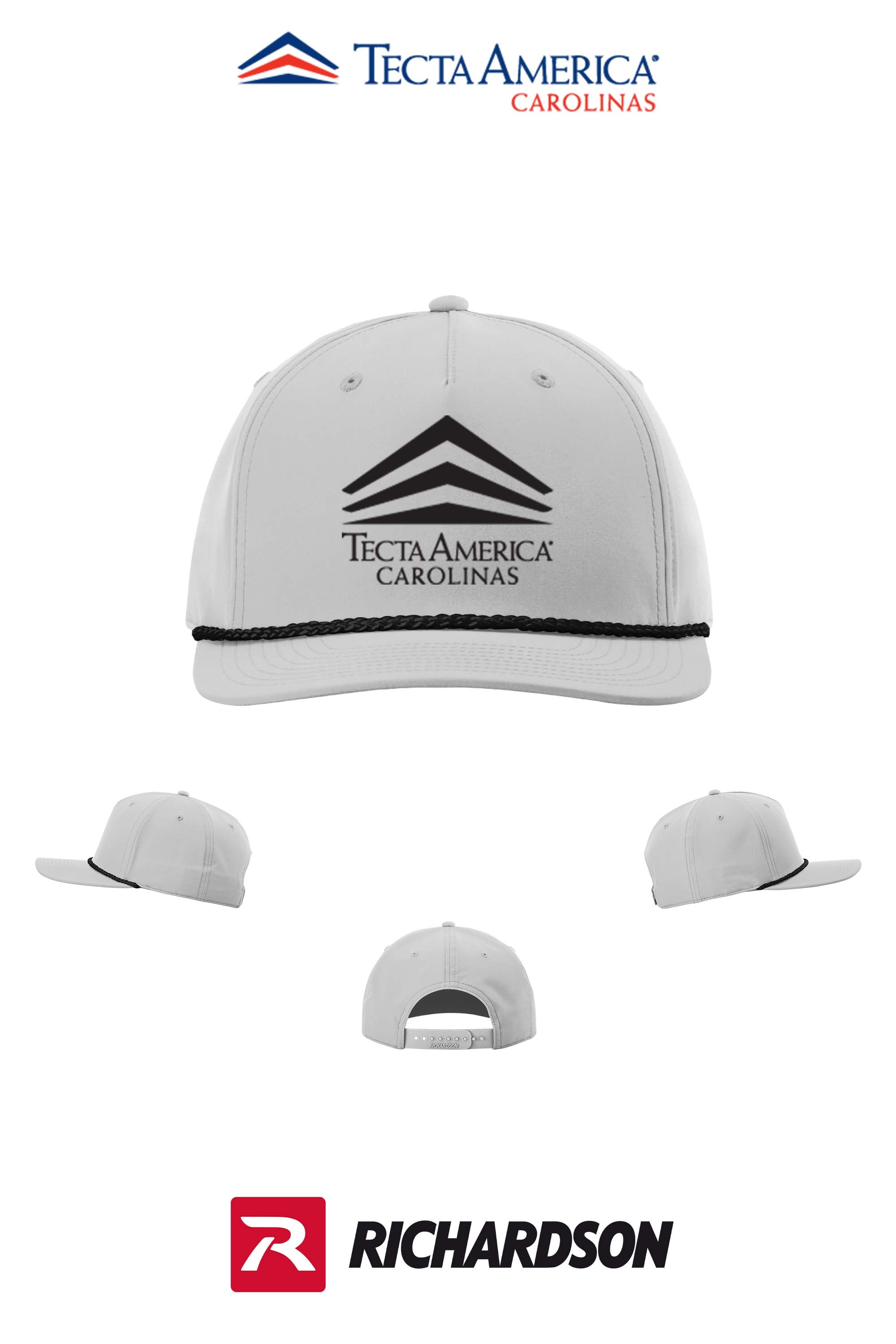 Richardson 258 Five-Panel Classic Rope Cap - Tecta America Carolinas LLC