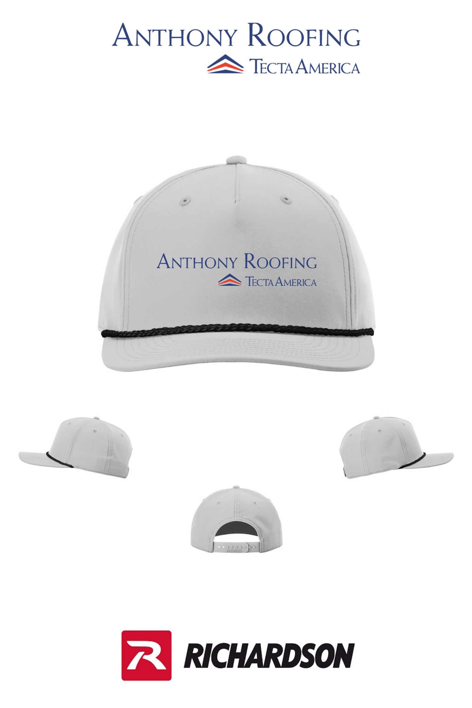 Richardson 258 Five-Panel Classic Rope Cap - Anthony Roofing