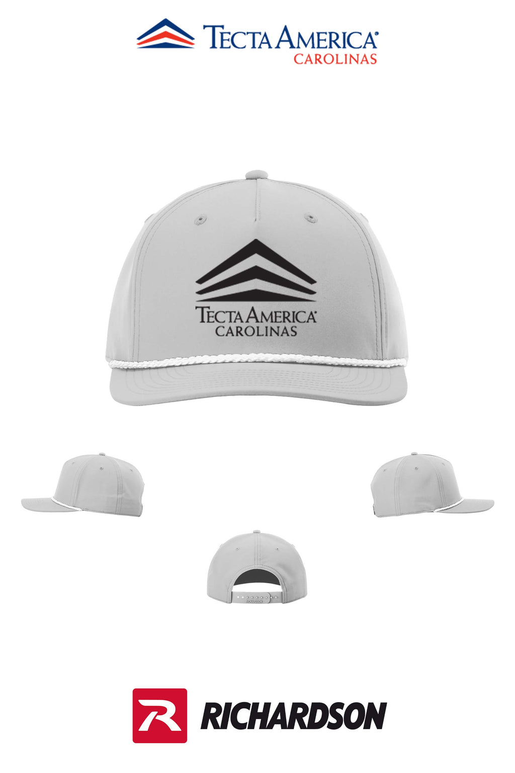 Richardson 258 Five-Panel Classic Rope Cap - Tecta America Carolinas LLC