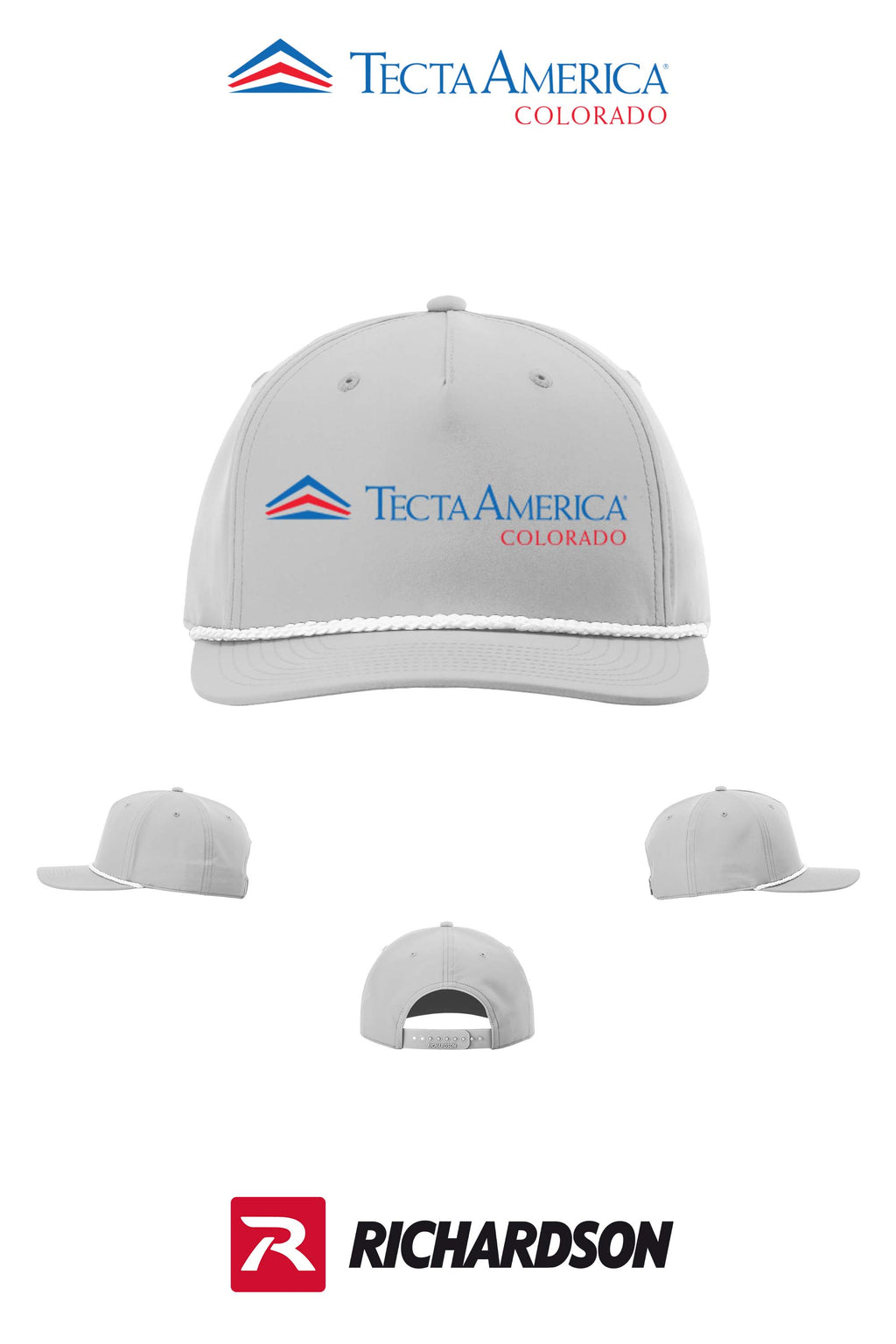Richardson 258 Five-Panel Classic Rope Cap - Monument Roofing of Colorado