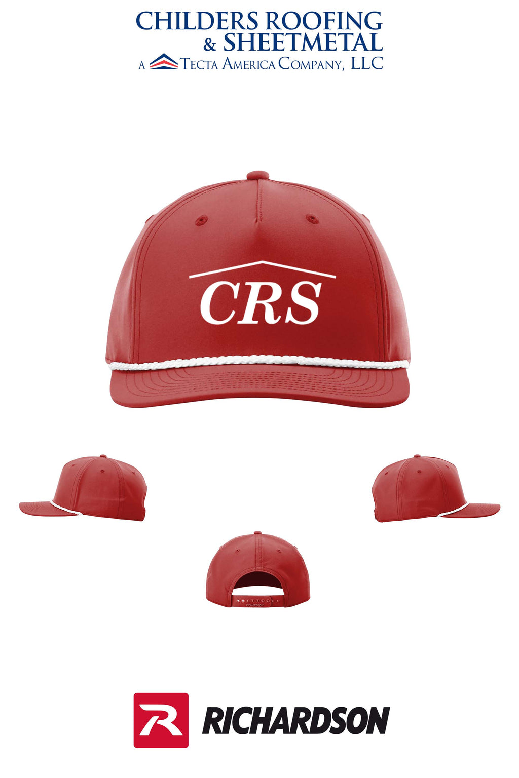 Richardson 258 Five-Panel Classic Rope Cap - CRS