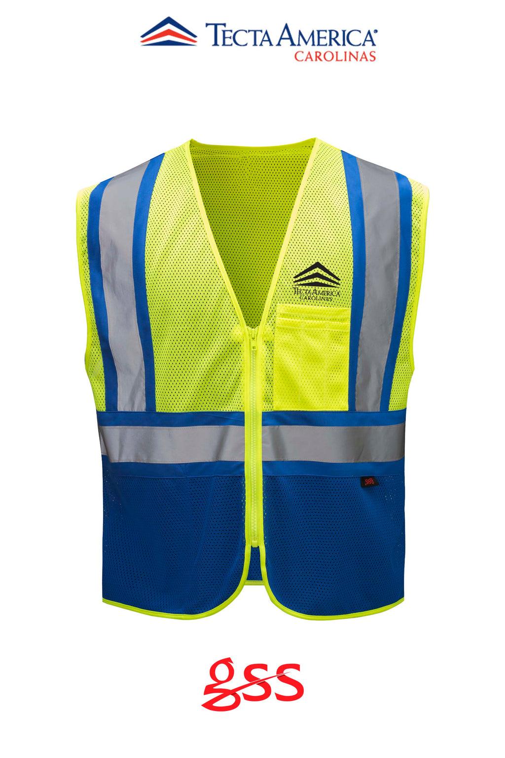 Enhanced Visibility Multi-color Vest - Tecta America Carolinas LLC