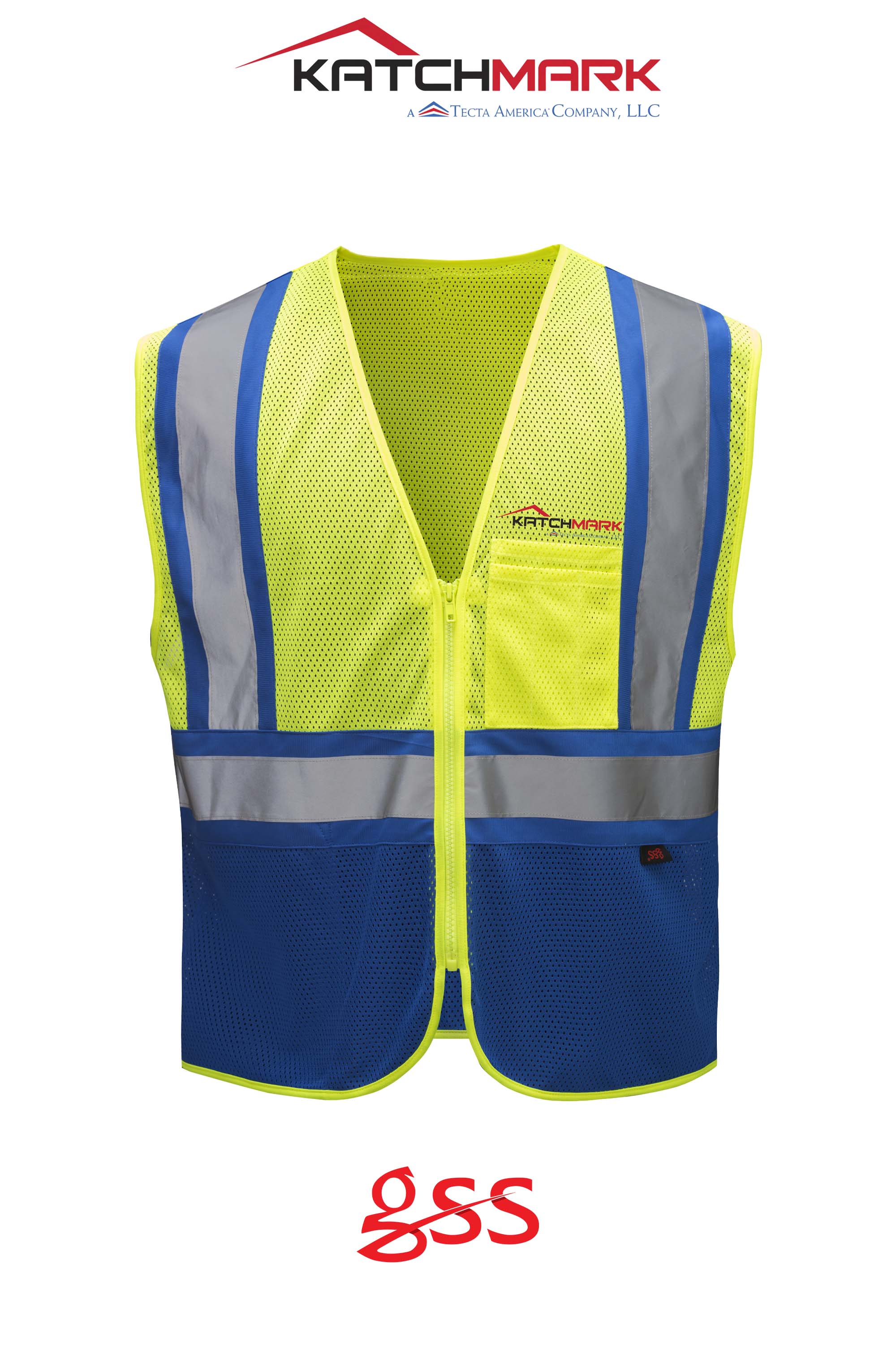 Enhanced Visibility Multi-color Vest - Katchmark, A Tecta American Company LLC