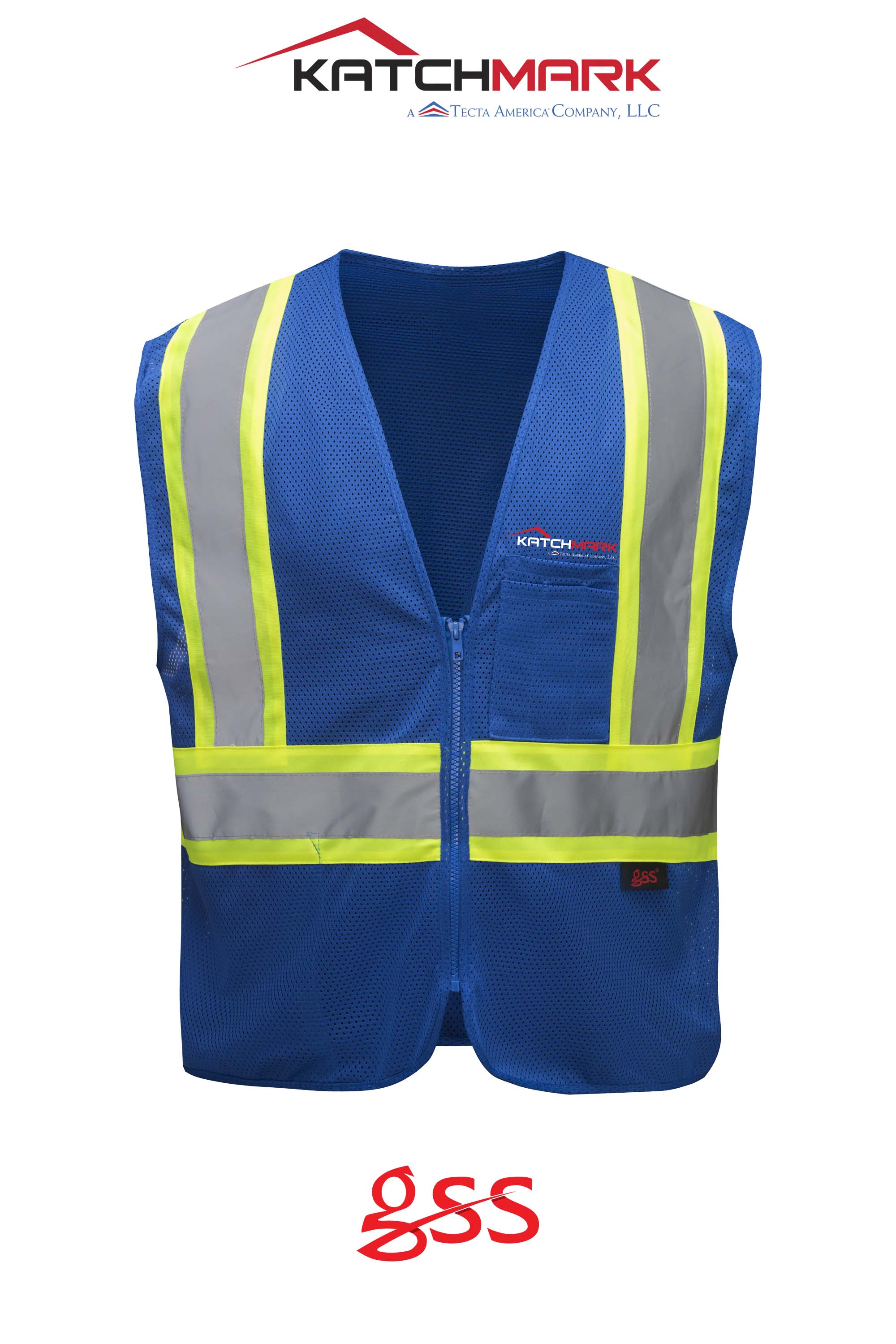Enhanced Visibility Multi-color Vest - Katchmark, A Tecta American Company LLC