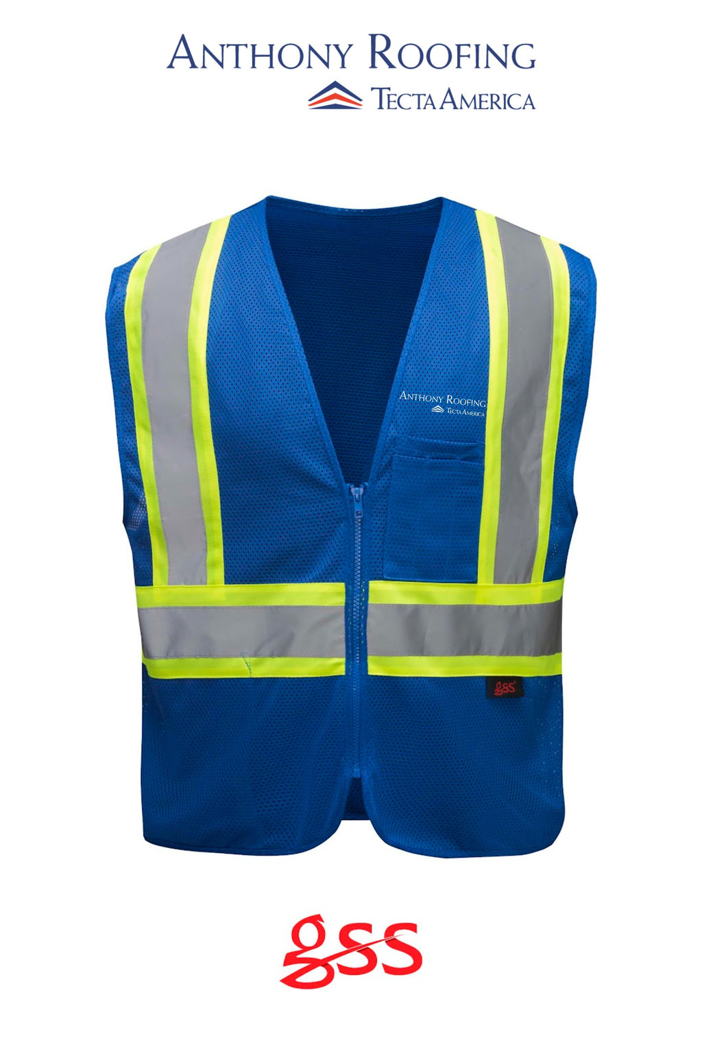 Enhanced Visibility Multi-color Vest - Anthony Roofing