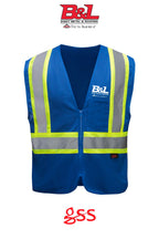 Enhanced Visibility Multi-color Vest - B&L Sheet Metal & Roofing