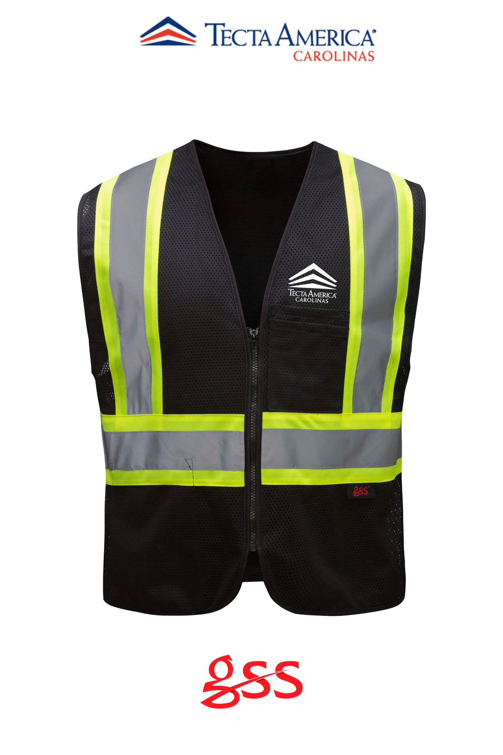 Enhanced Visibility Multi-color Vest - Tecta America Carolinas LLC
