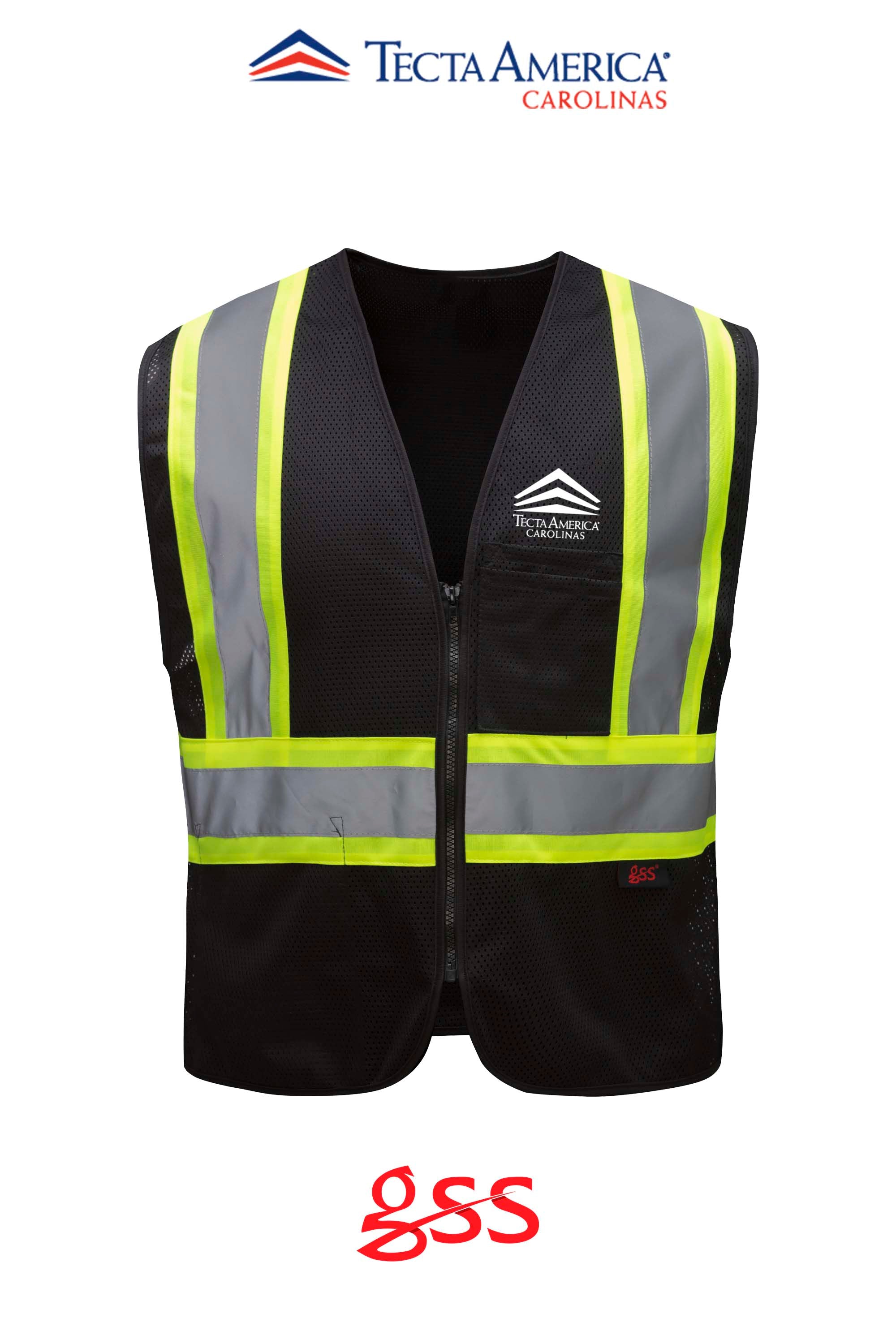 Enhanced Visibility Multi-color Vest - Tecta America Carolinas LLC