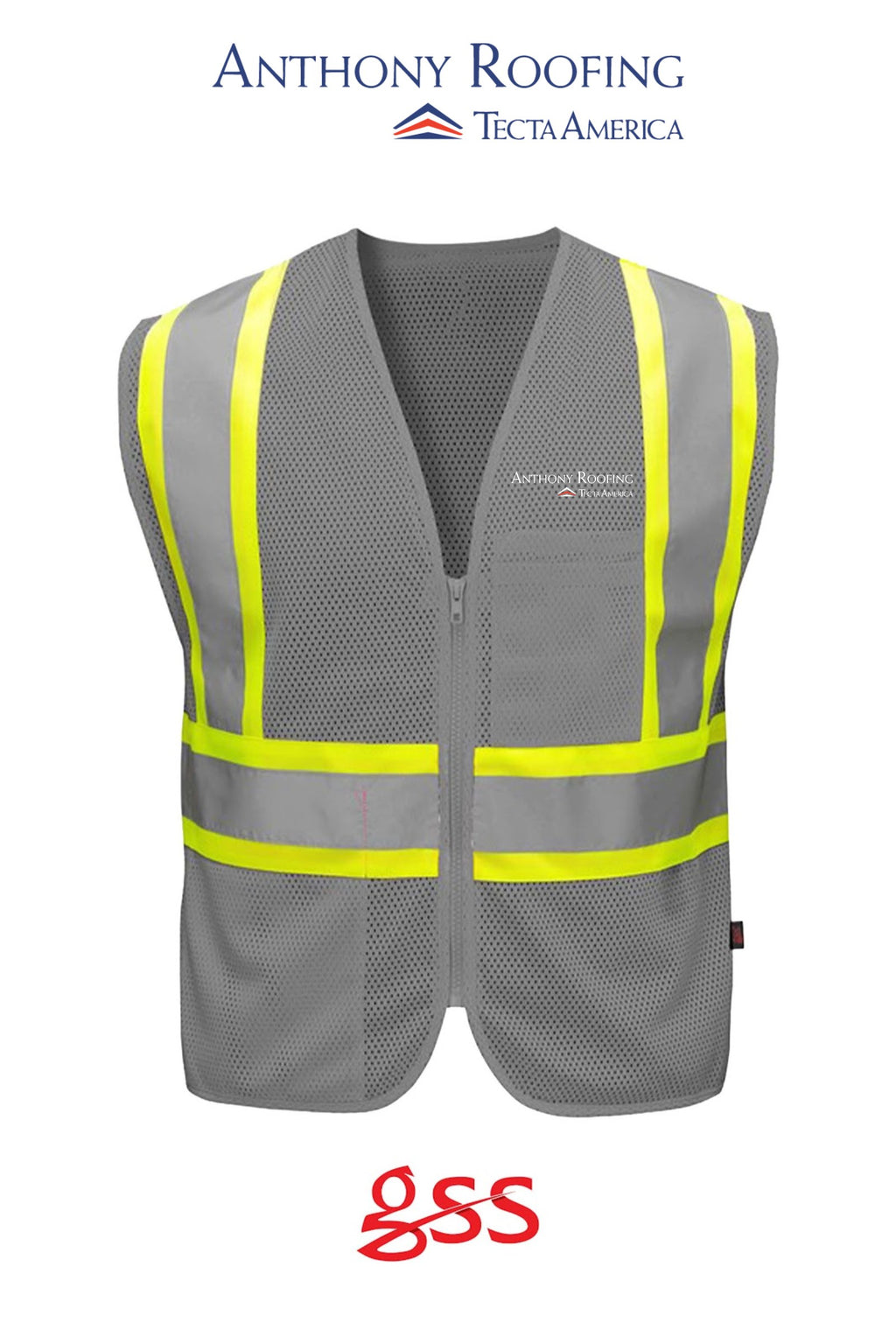 Enhanced Visibility Multi-color Vest - Anthony Roofing