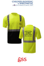 Class 2 Safety T-shirt with black bottom - CRS