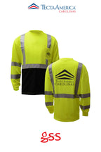 Class 2 Safety Long Sleeve with black bottom - Tecta America Carolinas LLC
