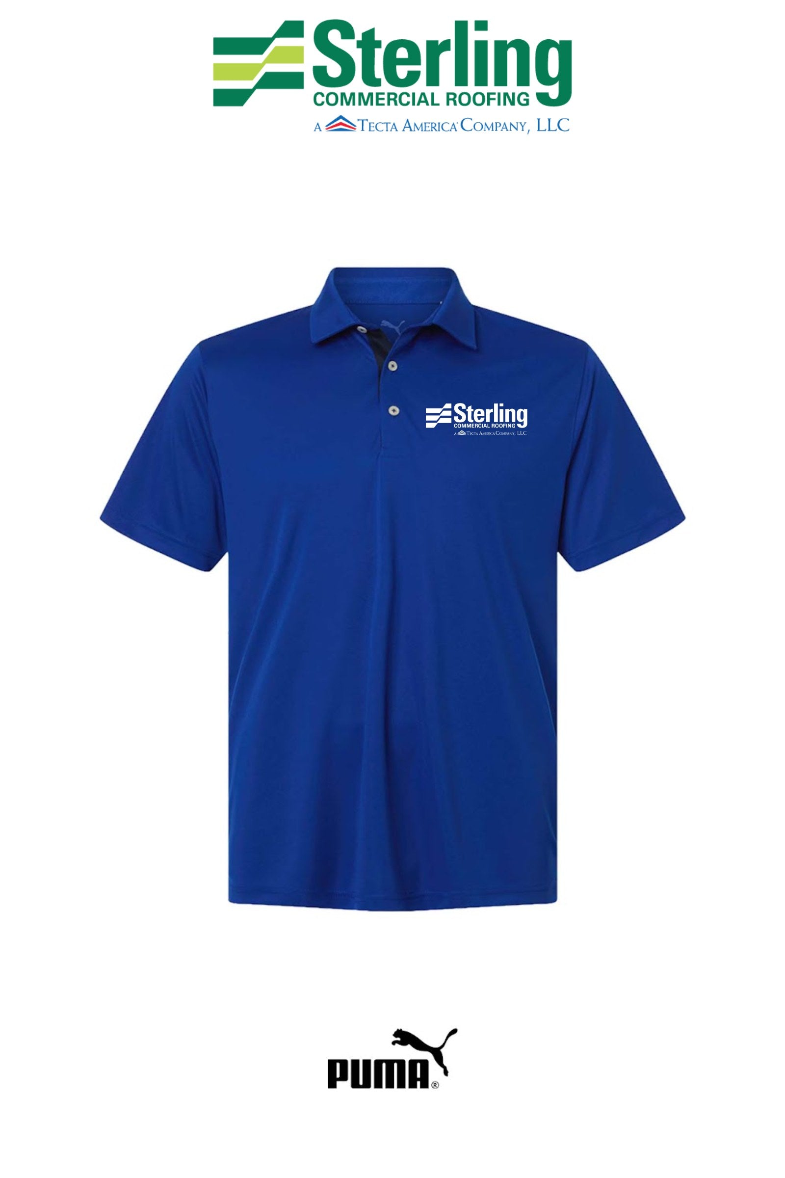 PUMA Men's Pure 2.0 Polo - Sterling Commercial Roofing