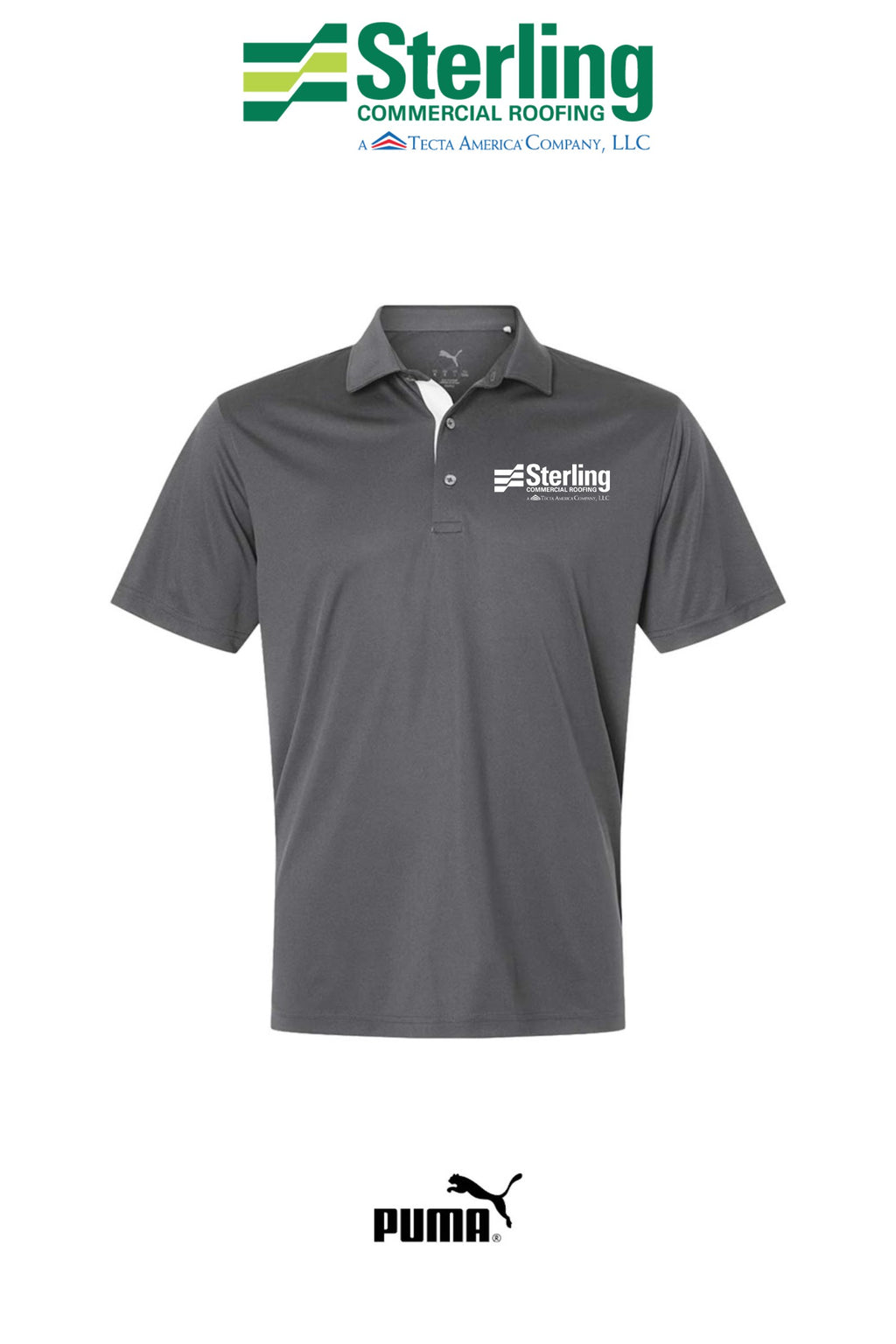 PUMA Men's Pure 2.0 Polo - Sterling Commercial Roofing