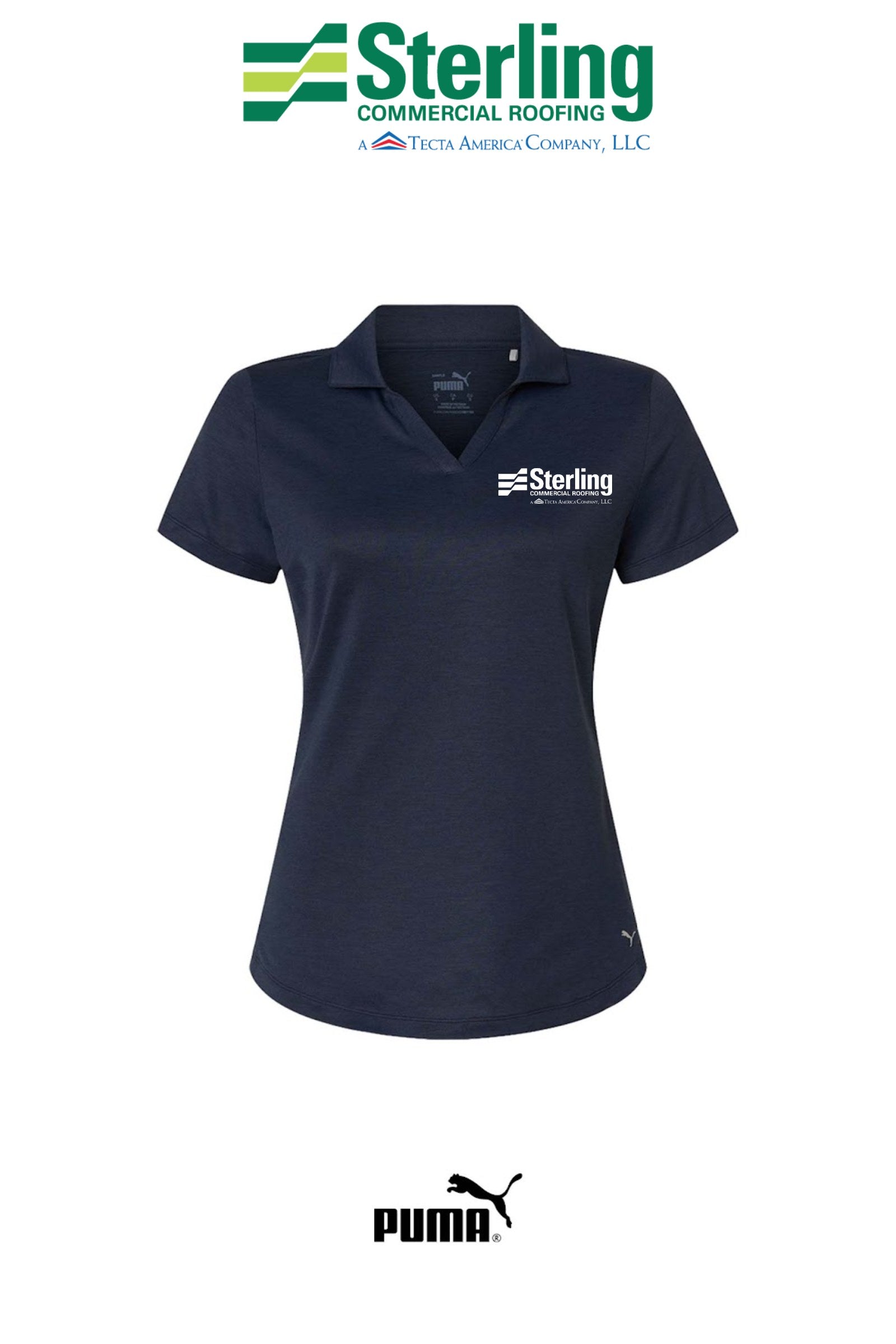 Womens Icon Heather Polo - Sterling Commercial Roofing