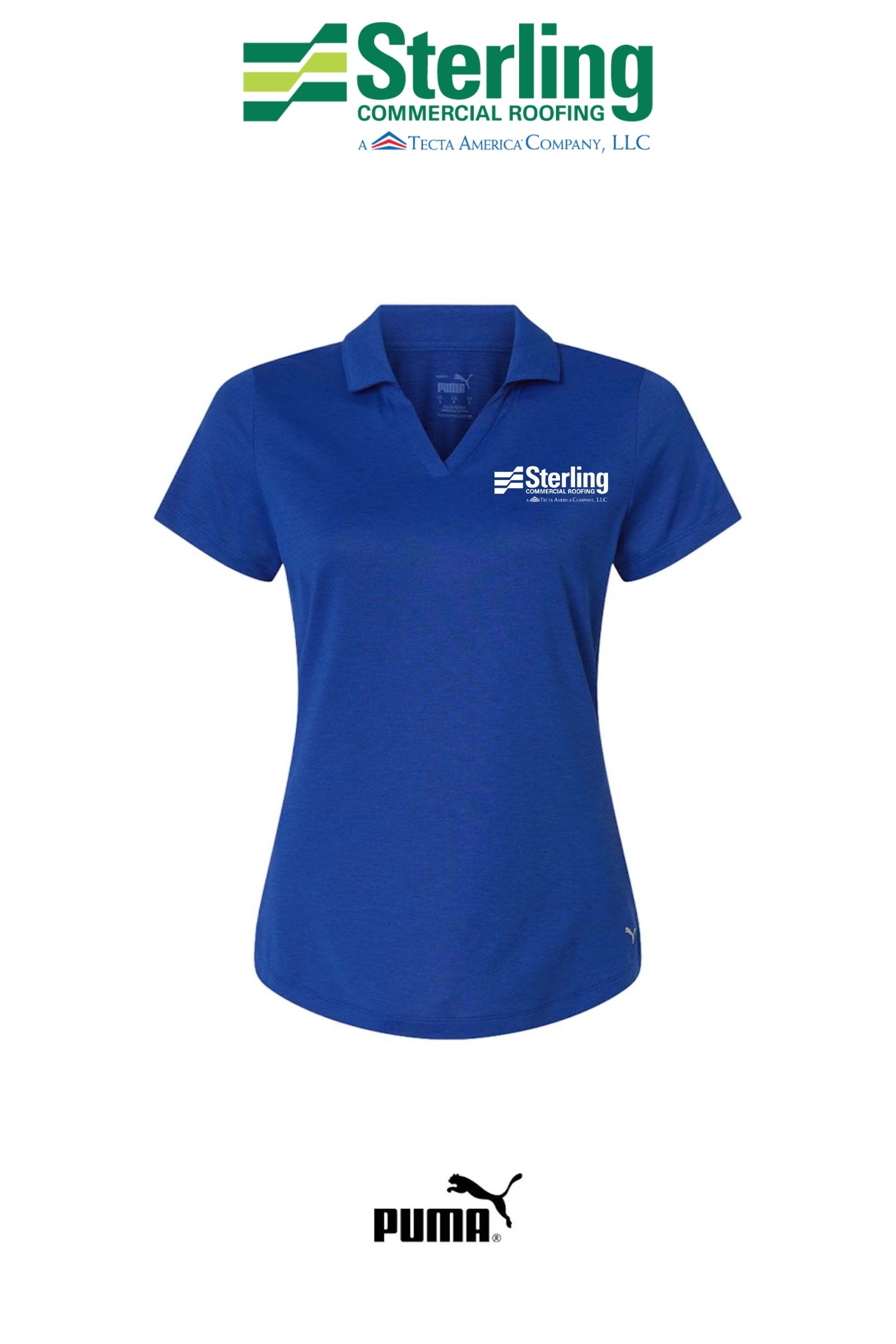Womens Icon Heather Polo - Sterling Commercial Roofing