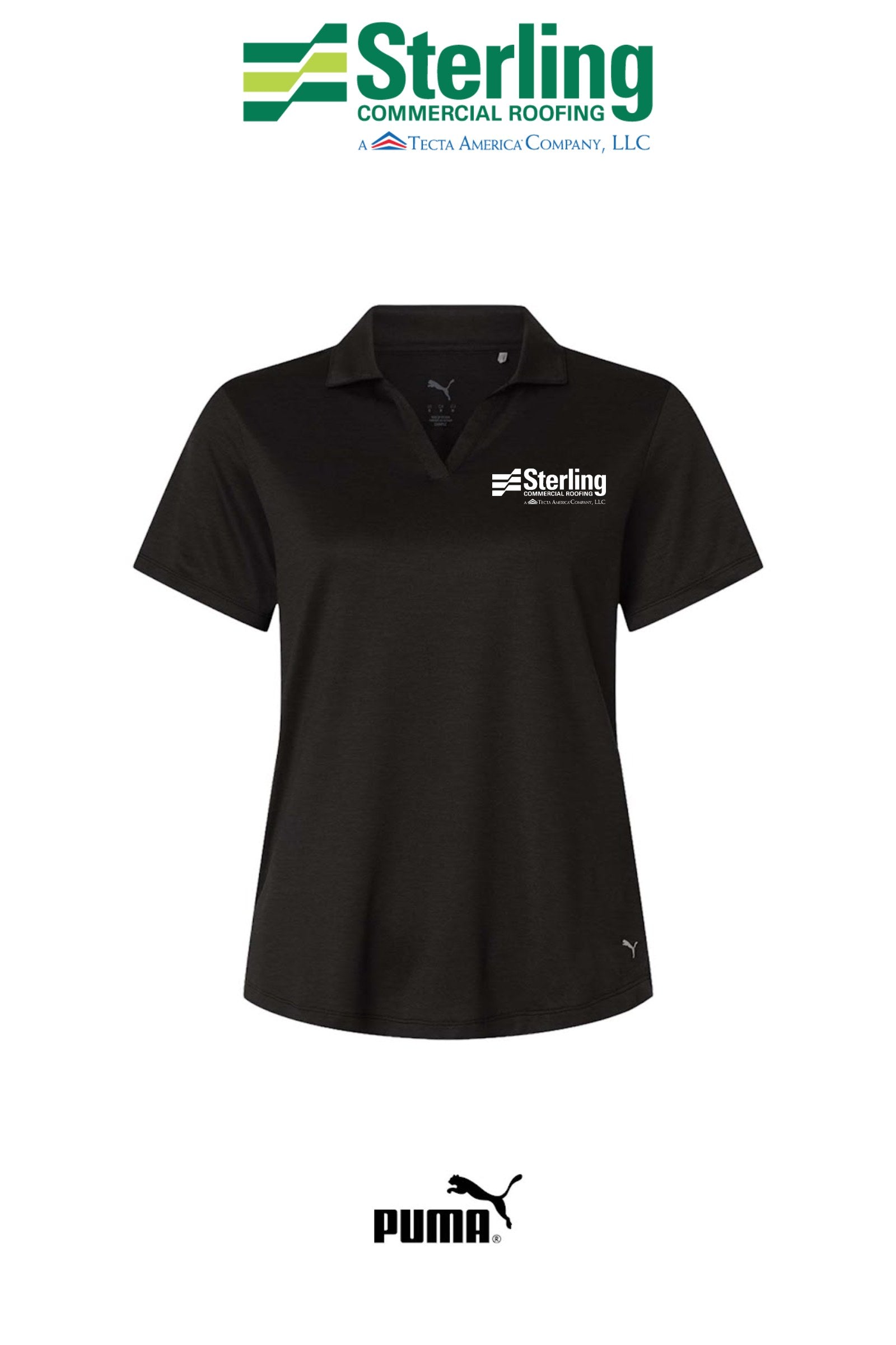 Womens Icon Heather Polo - Sterling Commercial Roofing