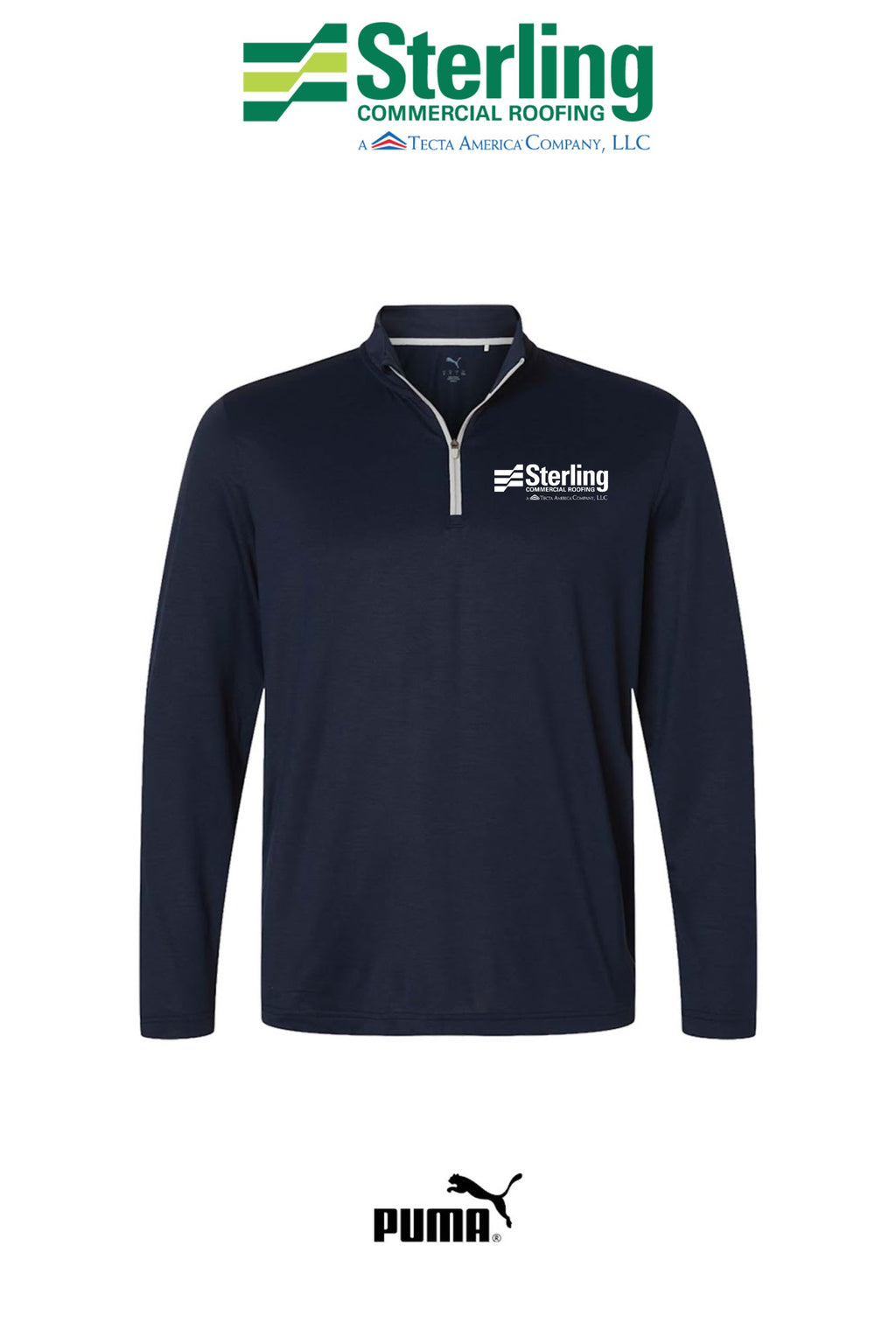 Puma Mens Icon 2.0 Quarter Zip - Sterling Commercial Roofing