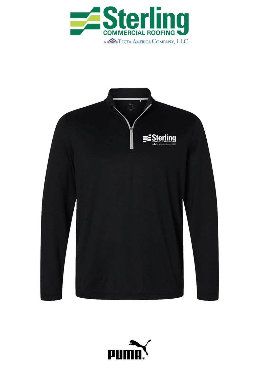 Puma Mens Icon 2.0 Quarter Zip - Sterling Commercial Roofing