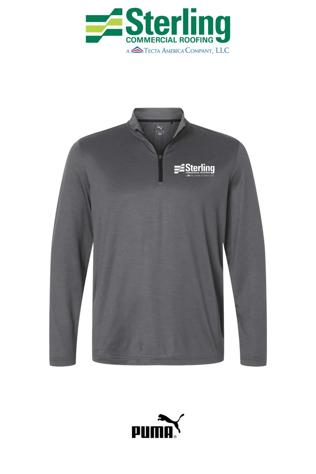 Puma Mens Icon 2.0 Quarter Zip - Sterling Commercial Roofing