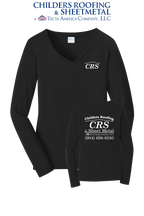 Port & Co™ Women's Long Sleeve Fan Favorite™ V-Neck Tee - CRS