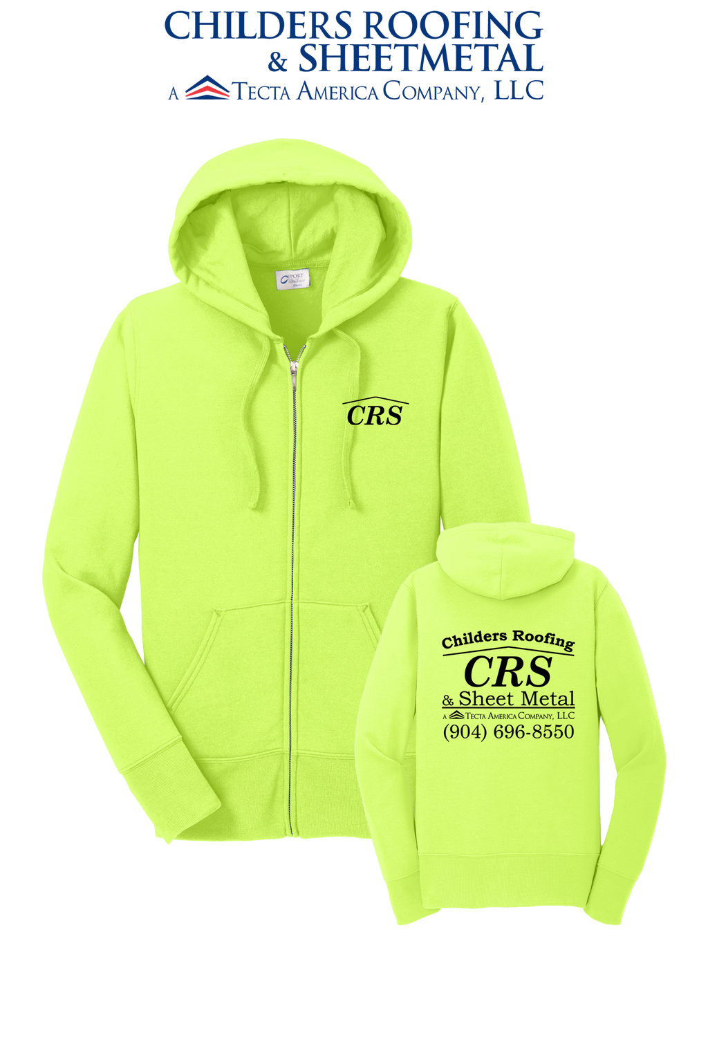 Port & Co™ Women's Core Fleece Full-Zip Hooded Sweatshirt - CRS